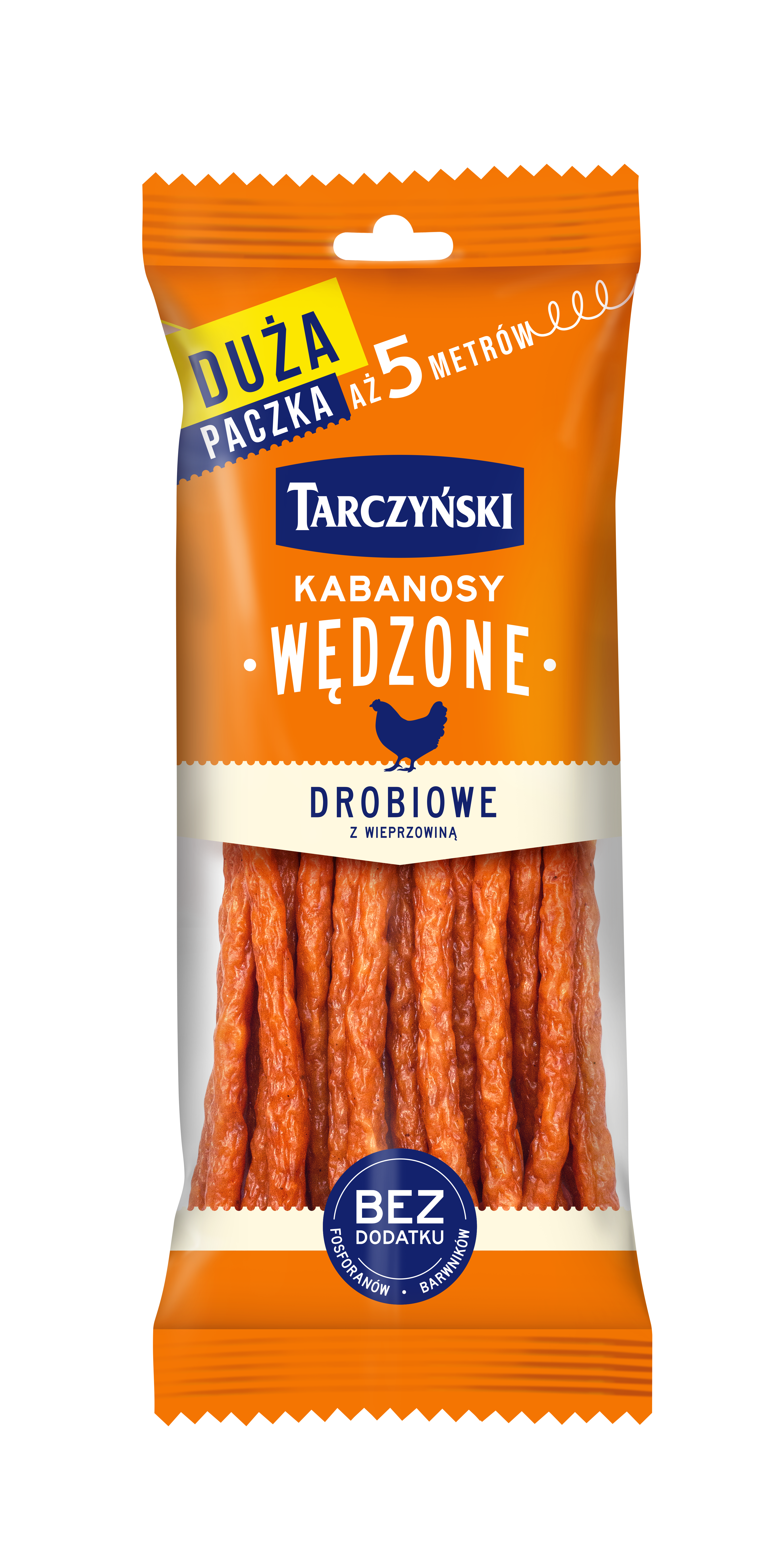 Kabanosy Wędzone Drobiowe Z Dodatkiem Wieprzowiny 220 G Tarczyński