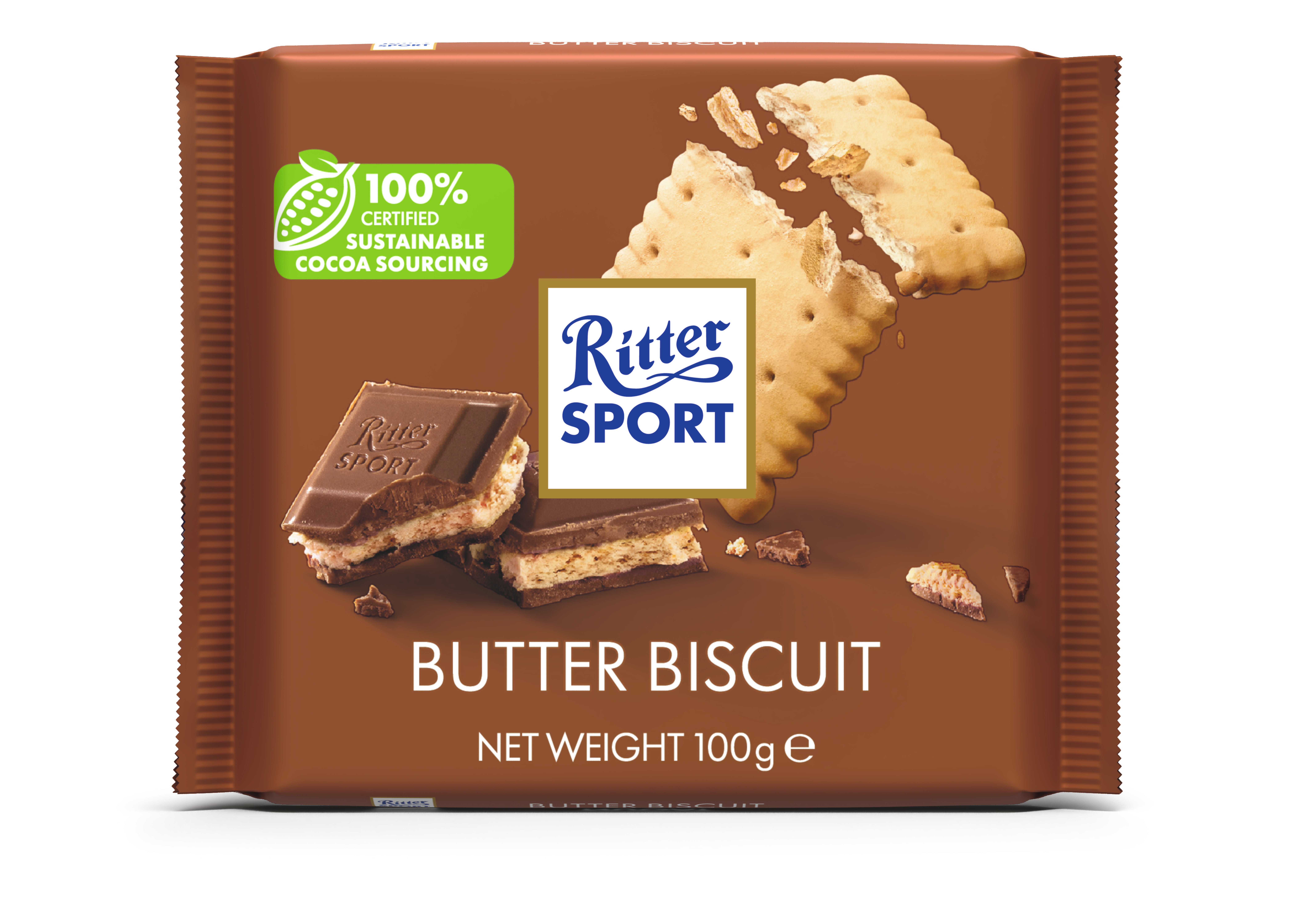 Ritter Sport Czekolada Mleczna Z Herbatnikiem Maślanym 100 G
