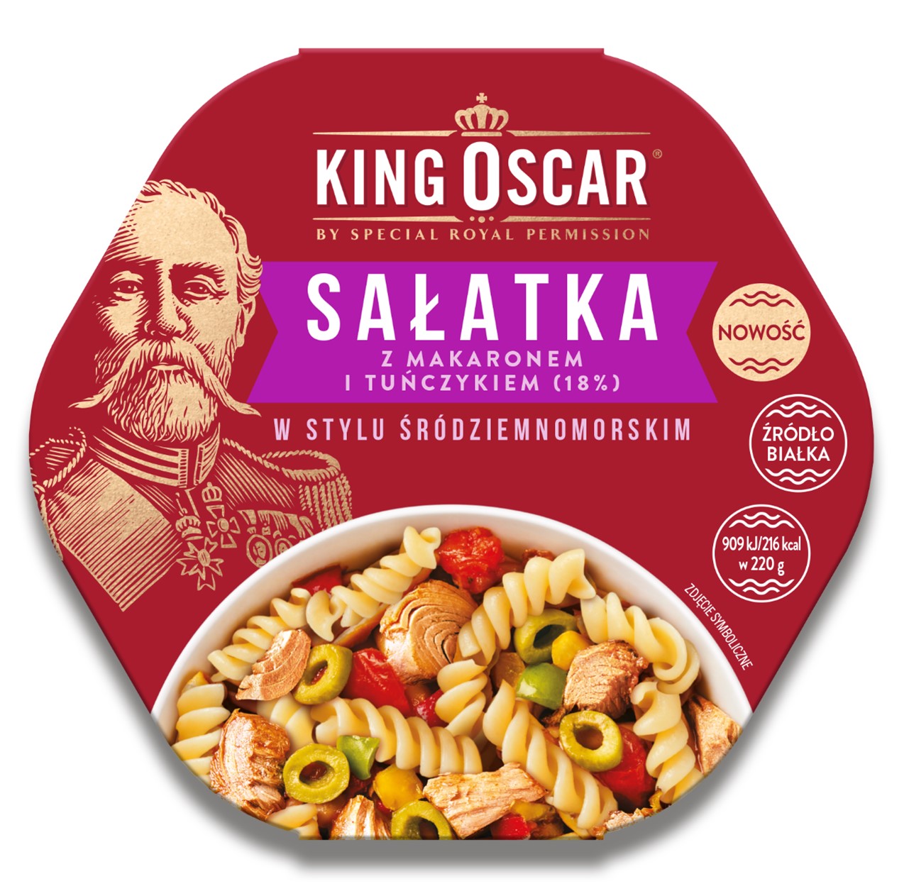 Sałatka Z Tuńczykiem W Stylu Śródziemnomorskim 220G King Oscar