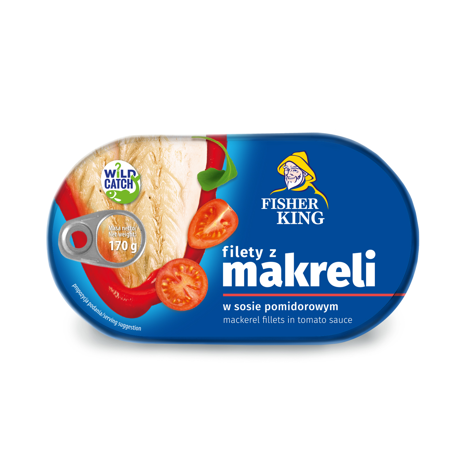 Filety Z Makreli W Sosie Pomidorowym 170G Fisherking