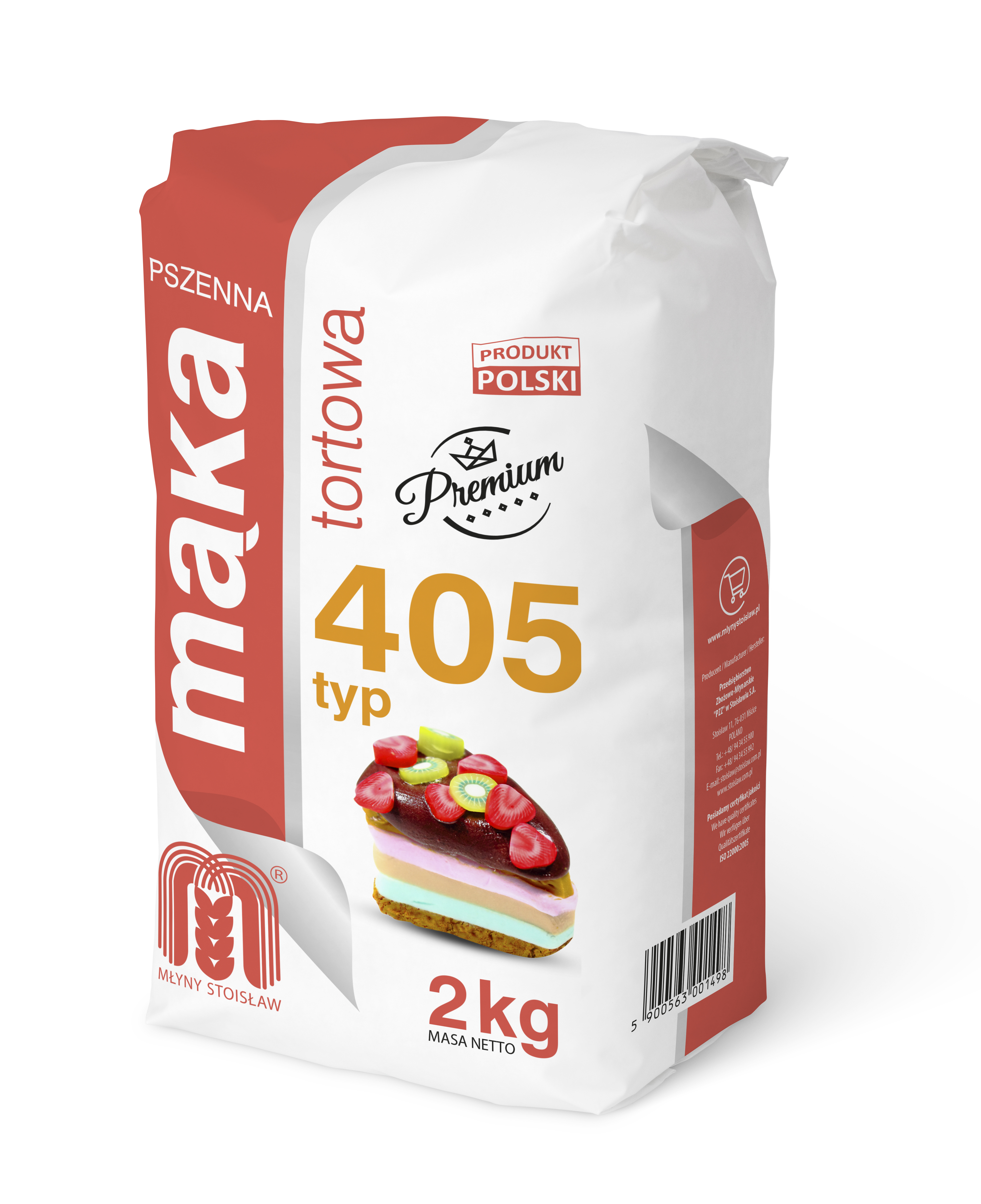 Mąka Pszenna Tortowa Typ 405 2 Kg Młyny Stoisław