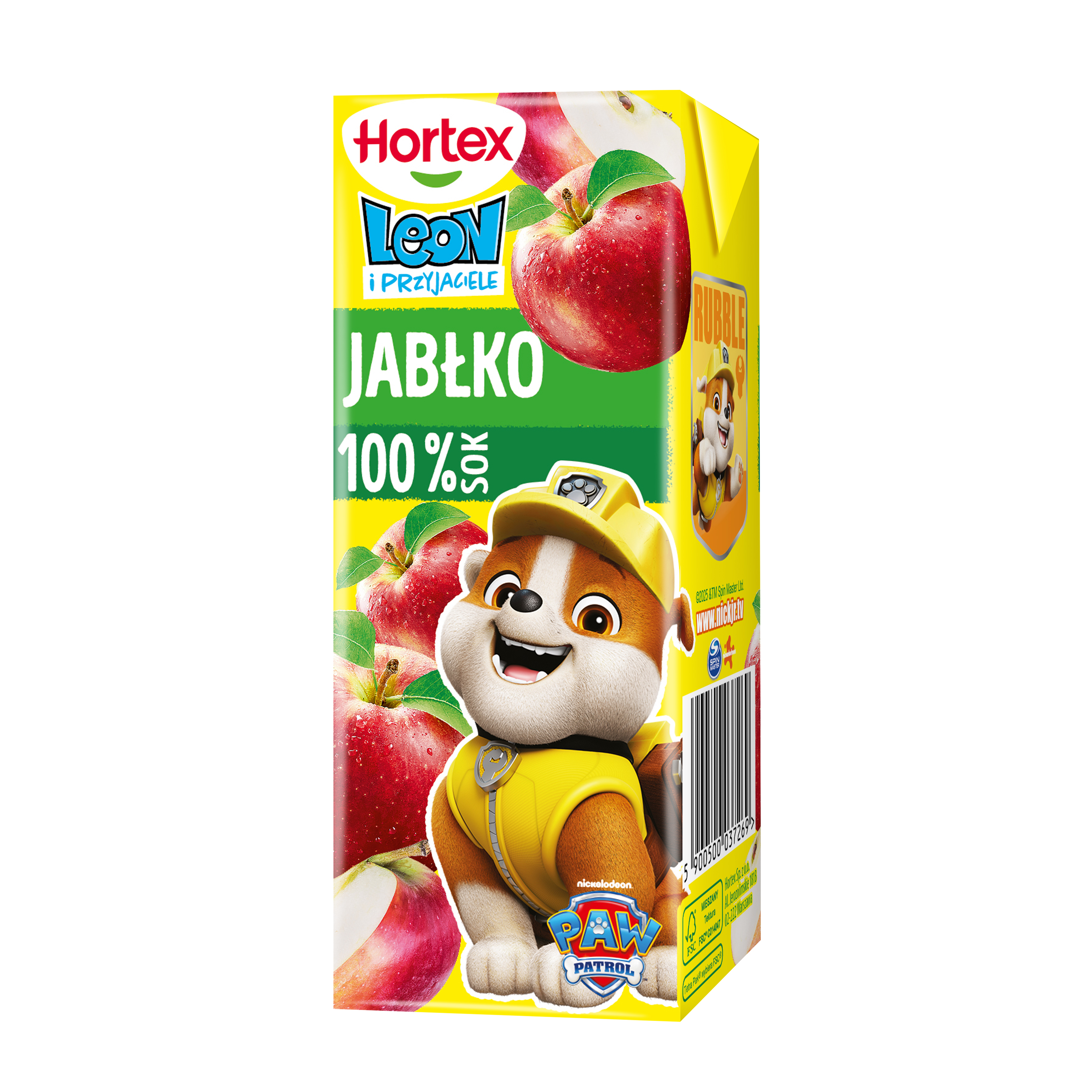 Hortex Leon I Przyjaciele Sok 100% Jabłko Karton 200 Ml