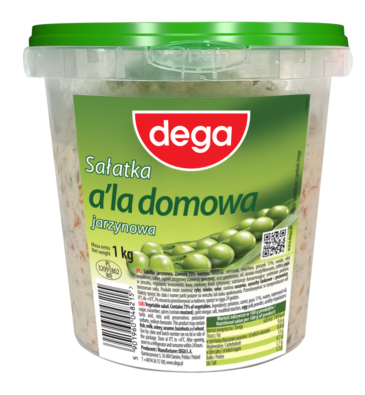 Dega Sałatka Jarzynowa A'La Domowa 1 Kg