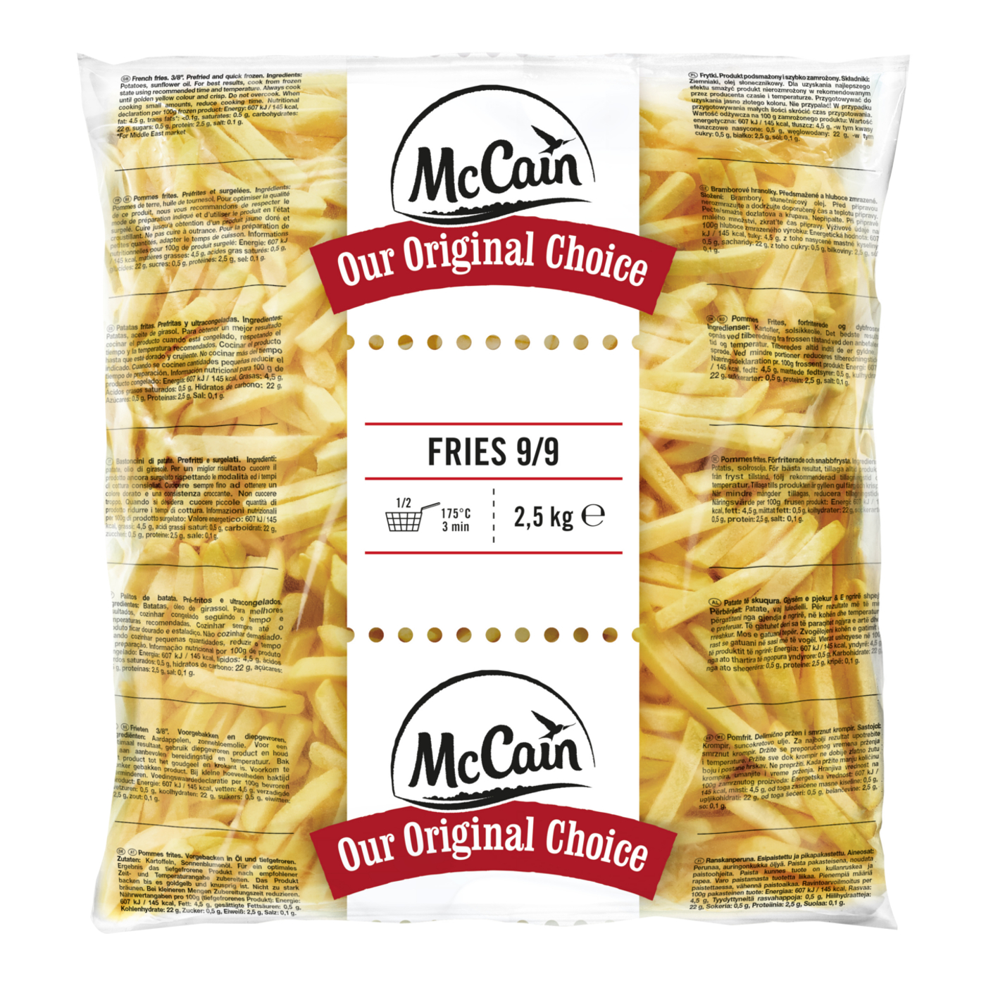 Mccain Frytki Original 9/9 2,5 Kg