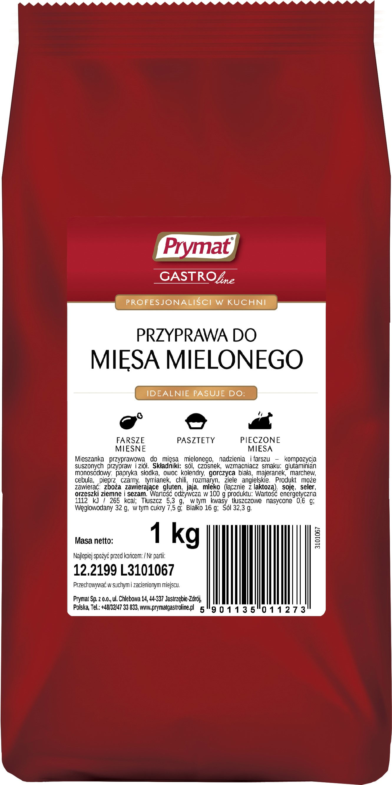 Przyprawa Do Mięsa Mielonego 1 Kg Prymat Gastroline