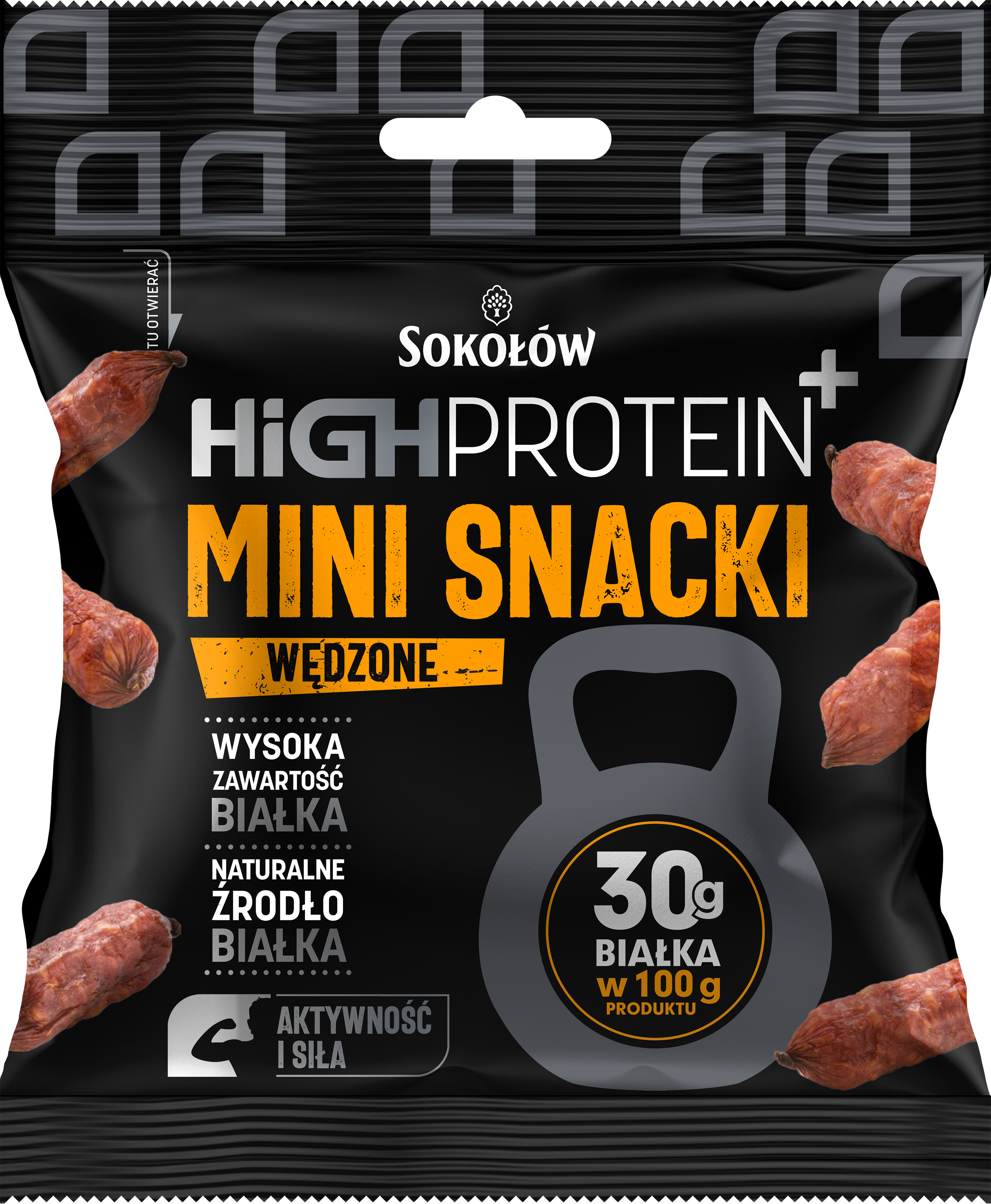 Mini Snacki Wędzone 60G High Protein+