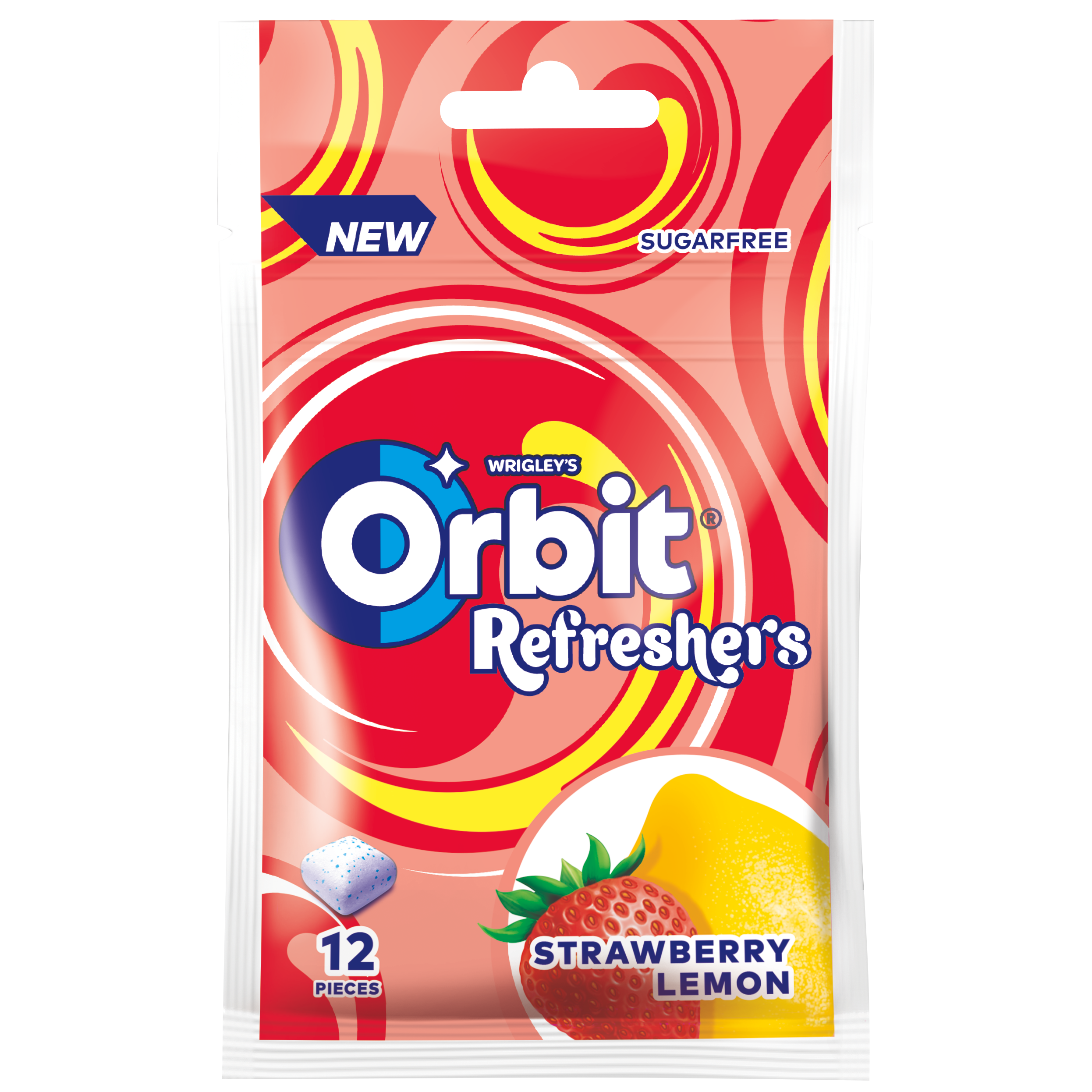 Orbit Refreshers Strawberry Lemon Guma Do Żucia Bez Cukru 26G (12 Drażetek)
