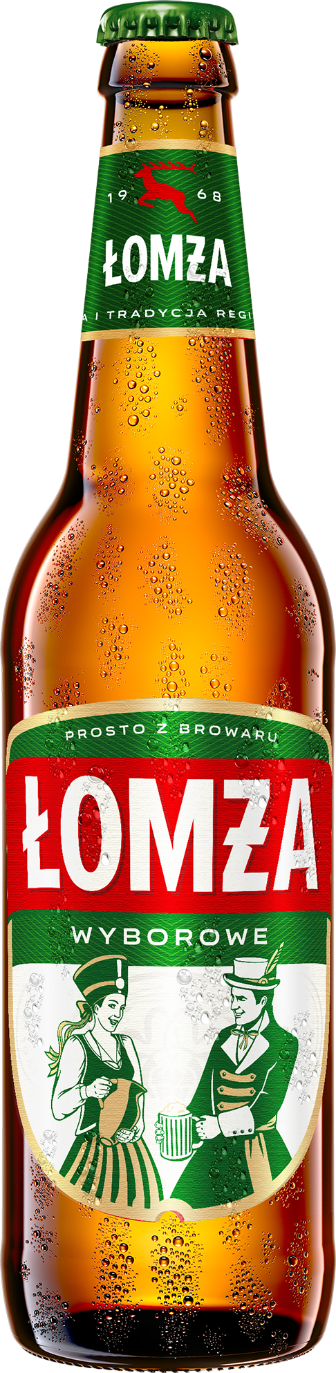 Piwo Jasne Pasteryzowane Łomża Wyborowe 500Ml Butelka Zw