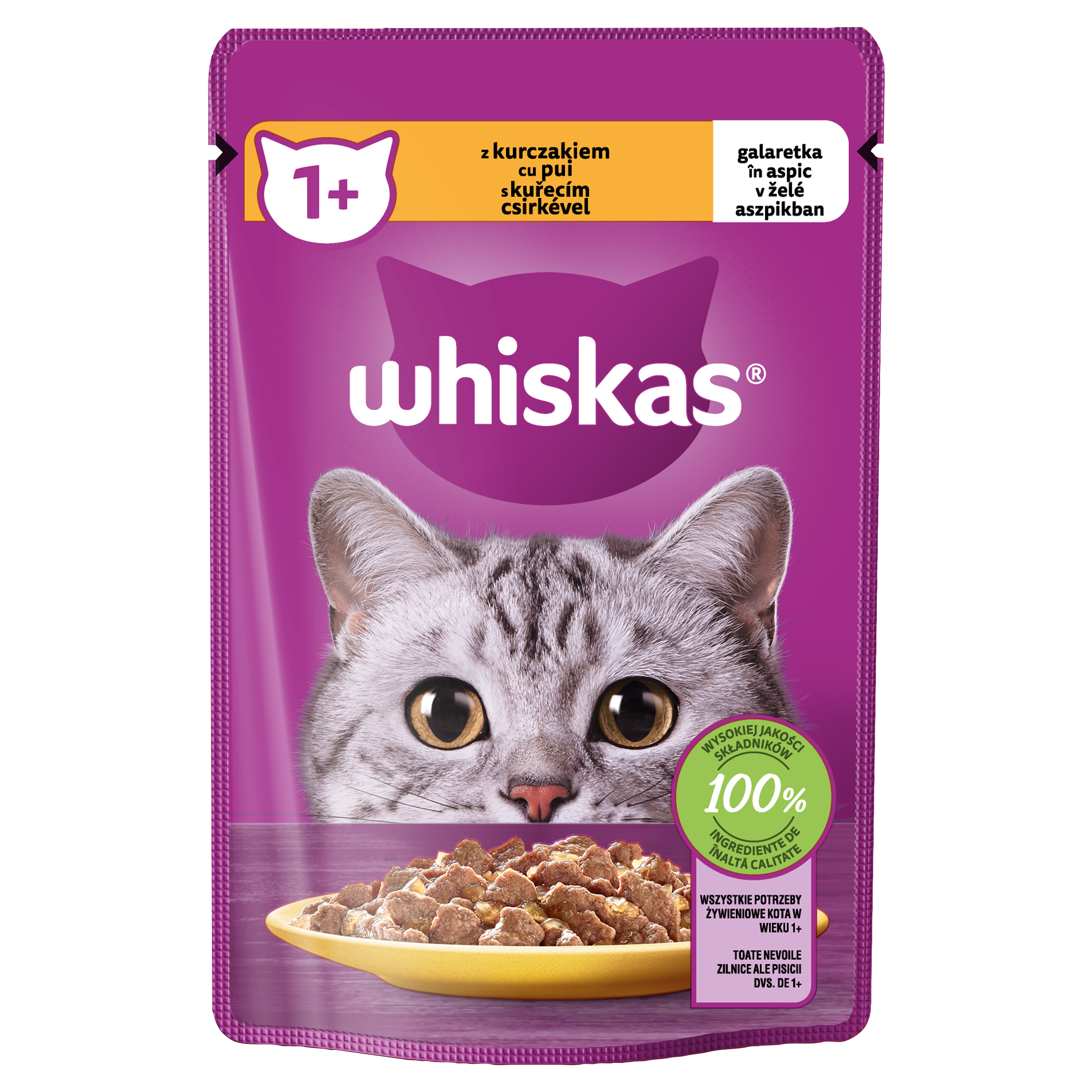 Whiskas Saszetka Galaretka Z Kurczakiem 85 G