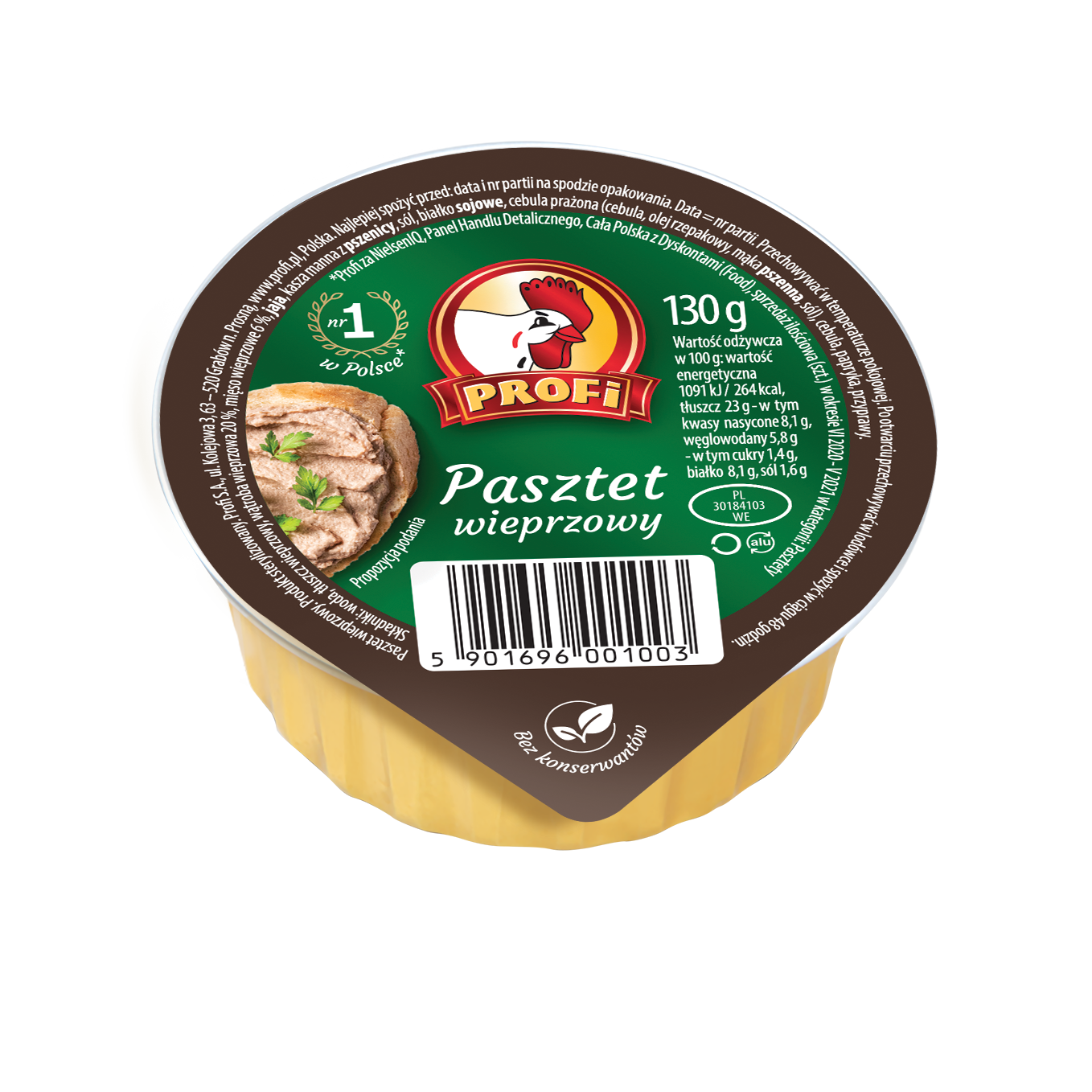 Profi Pasztet Wieprzowy 130 G
