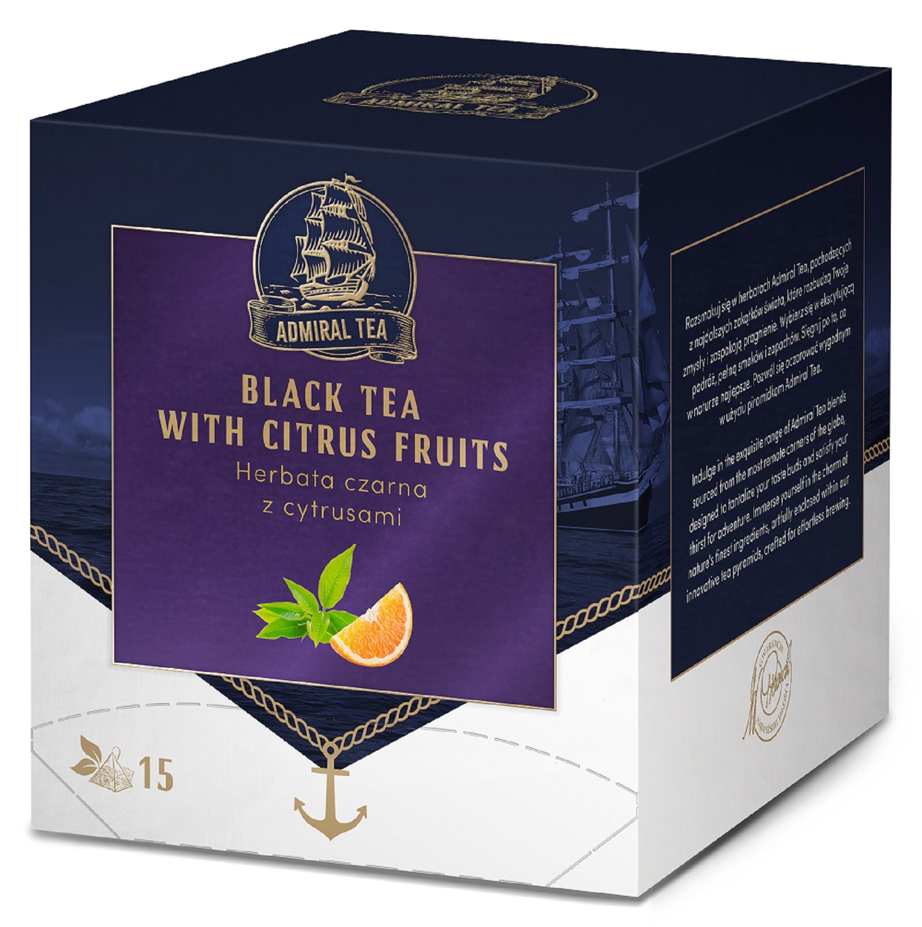 Admiral Tea Czarna Z Cytrusami Herbata Ekspr. 15X2G
