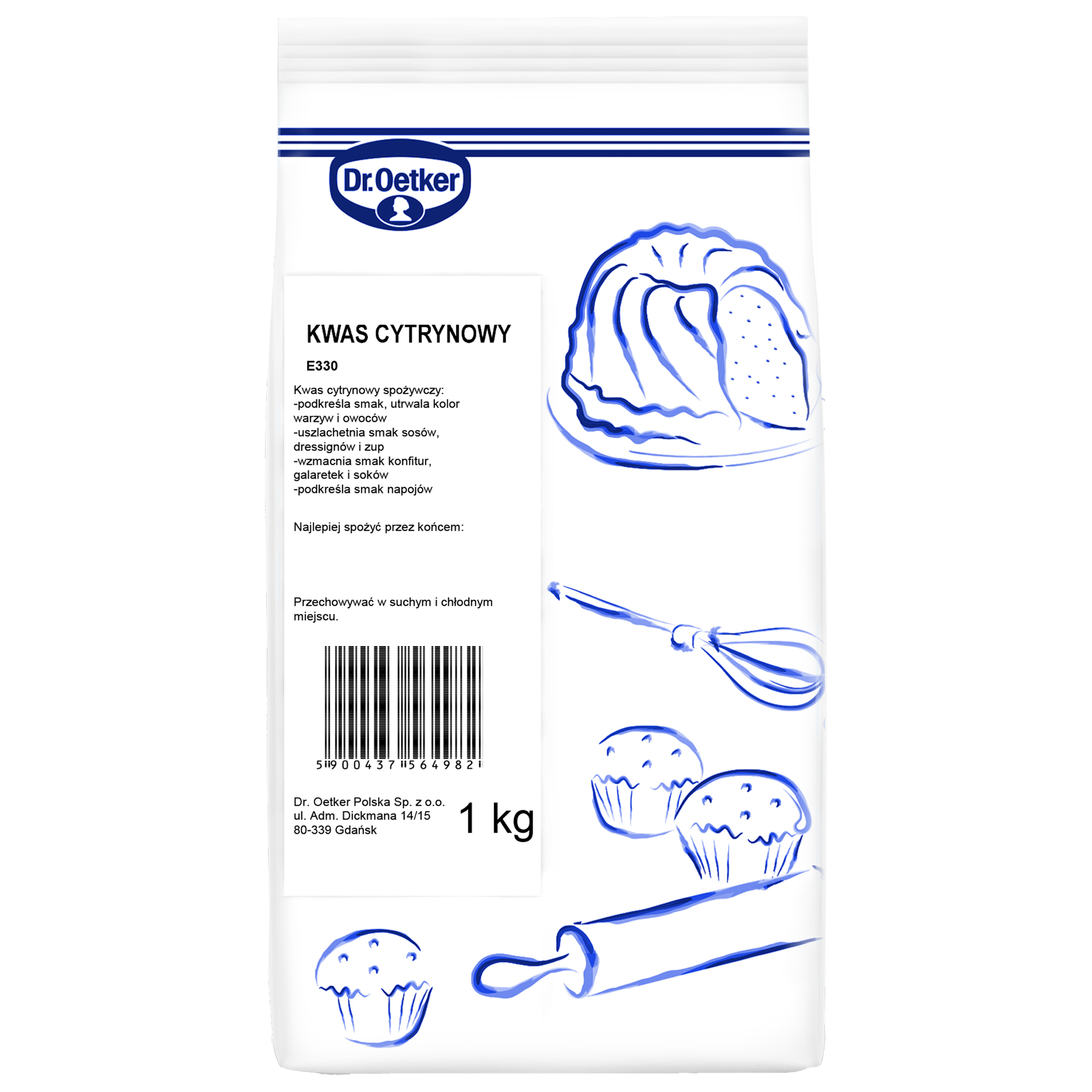 Dr. Oetker Kwas Cytrynowy 1 Kg