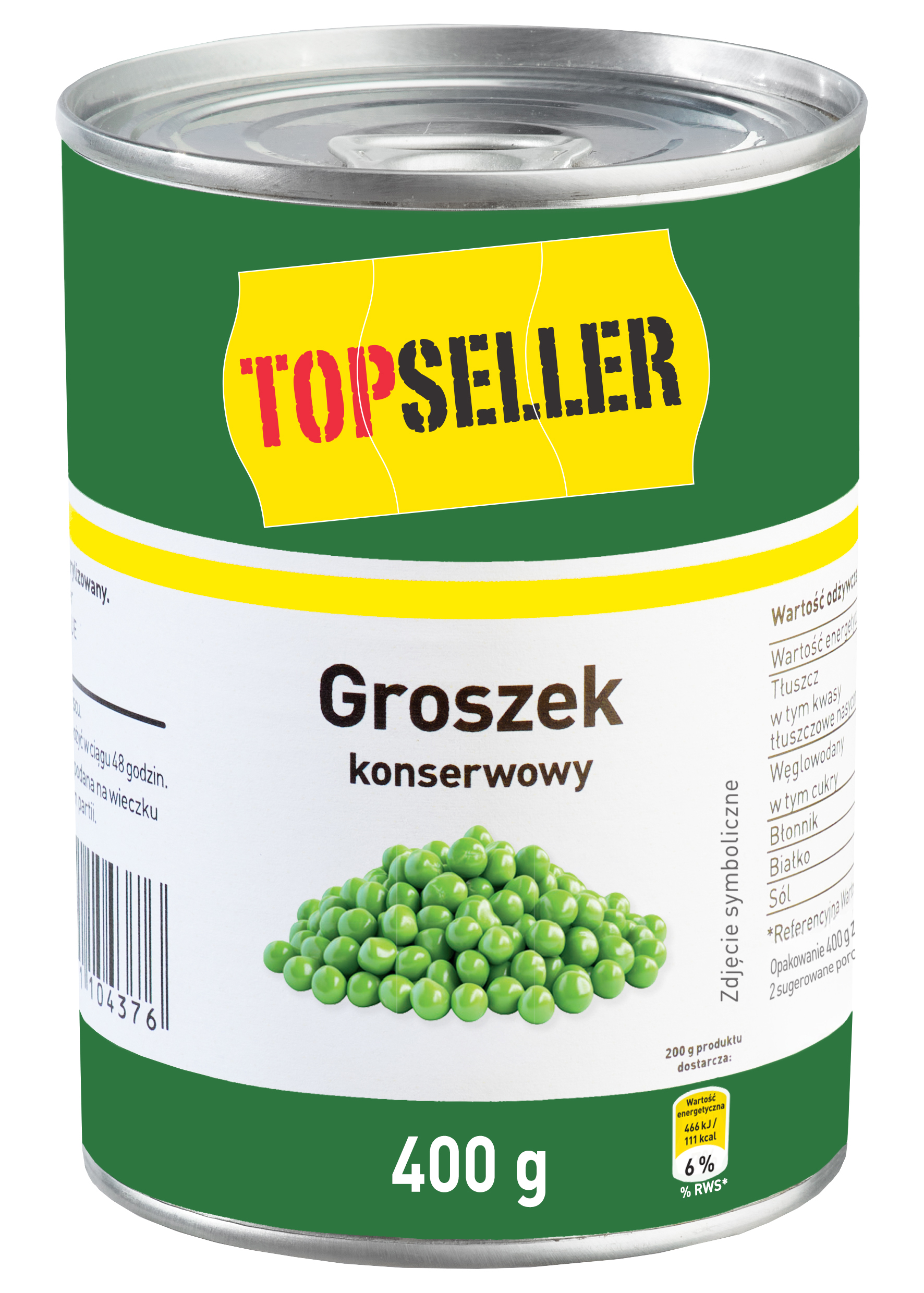 Topseller Groszek Konserwowy 400G
