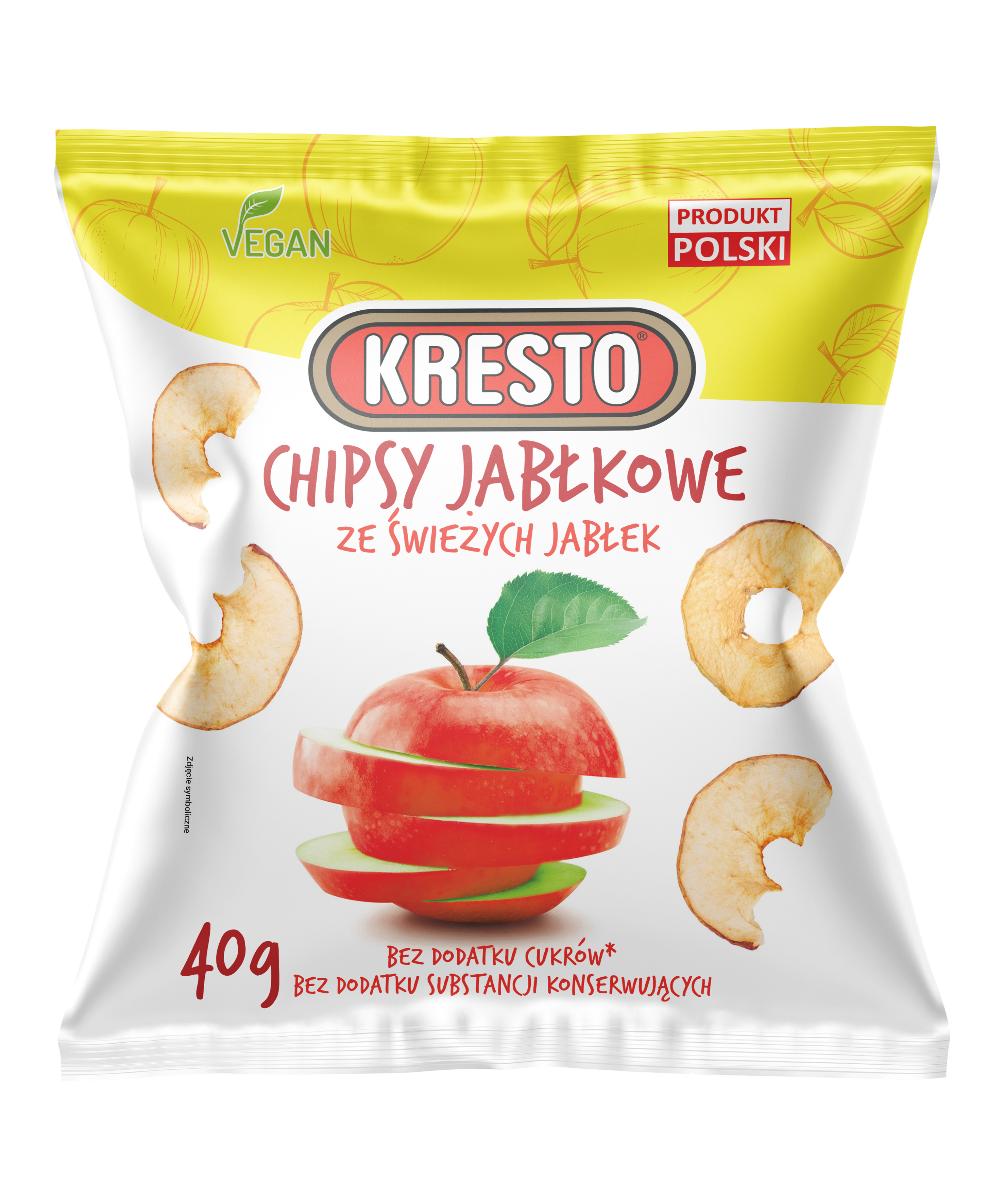 Kresto Chipsy Jabłkowe 40G