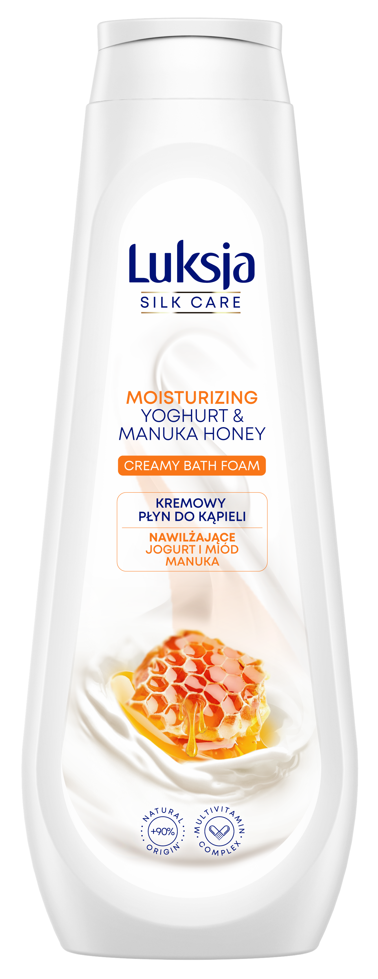 Luksja Silk Care Kremowy Płyn Do Kąpieli Jogurt I Miód Manuka 900 Ml