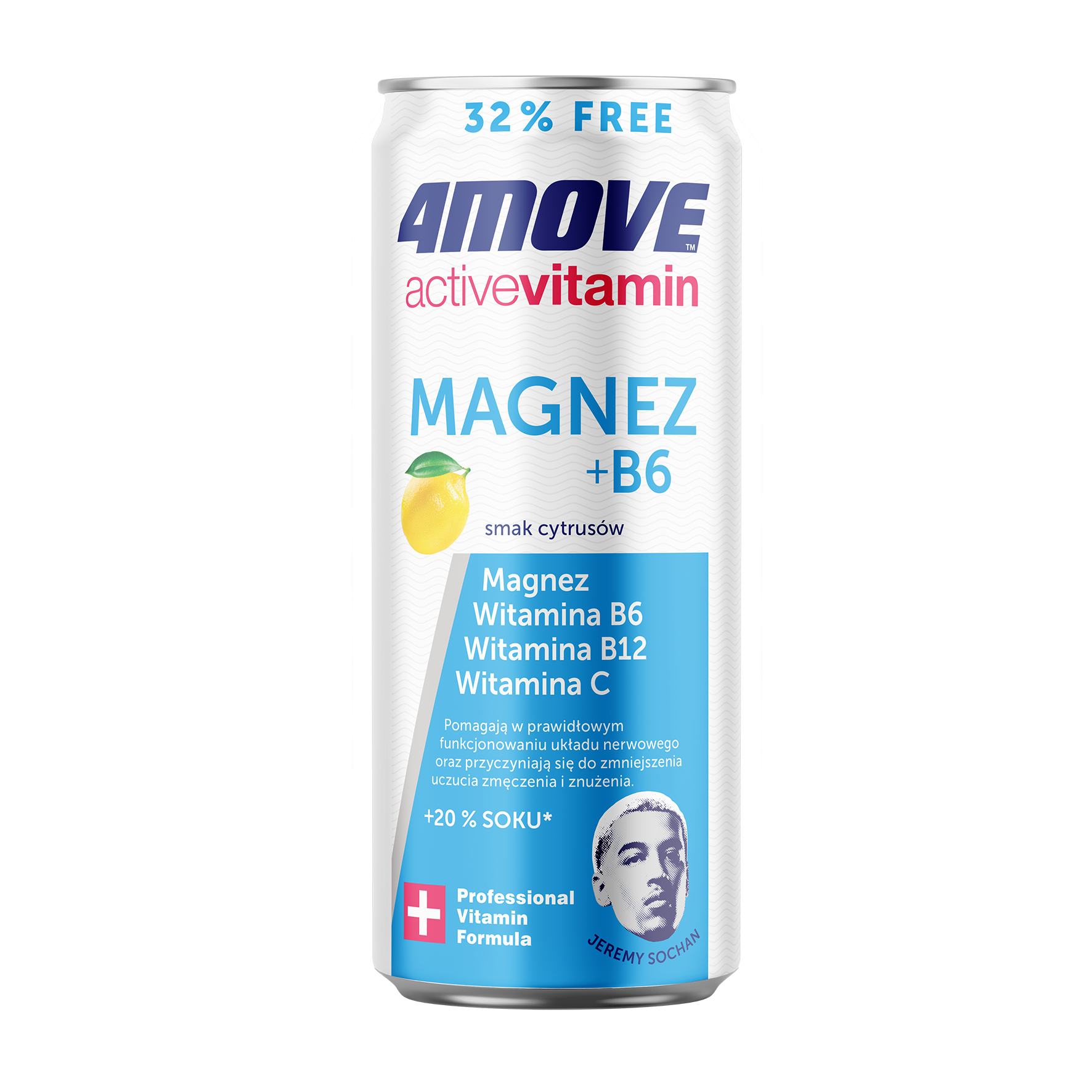 4Move Active Vitamin Magnez + B6 Smak Cytrusów 330 Ml