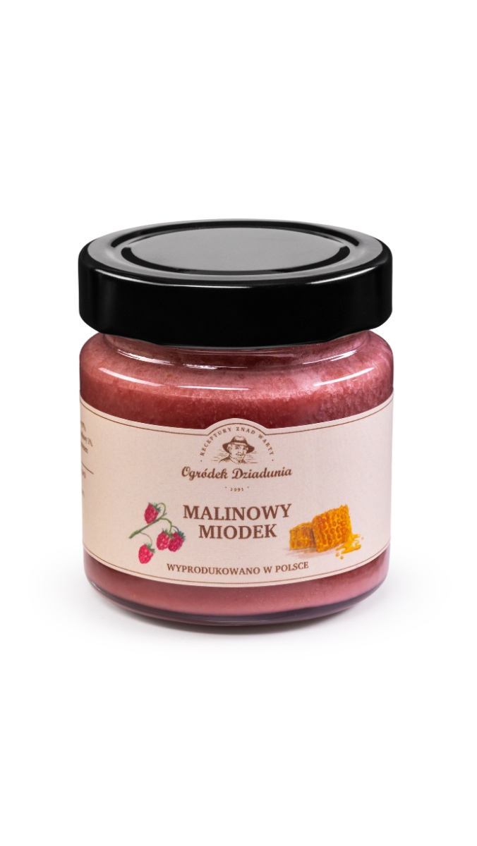 Malinowy Miodek 250 G Ogródek Dziadunia