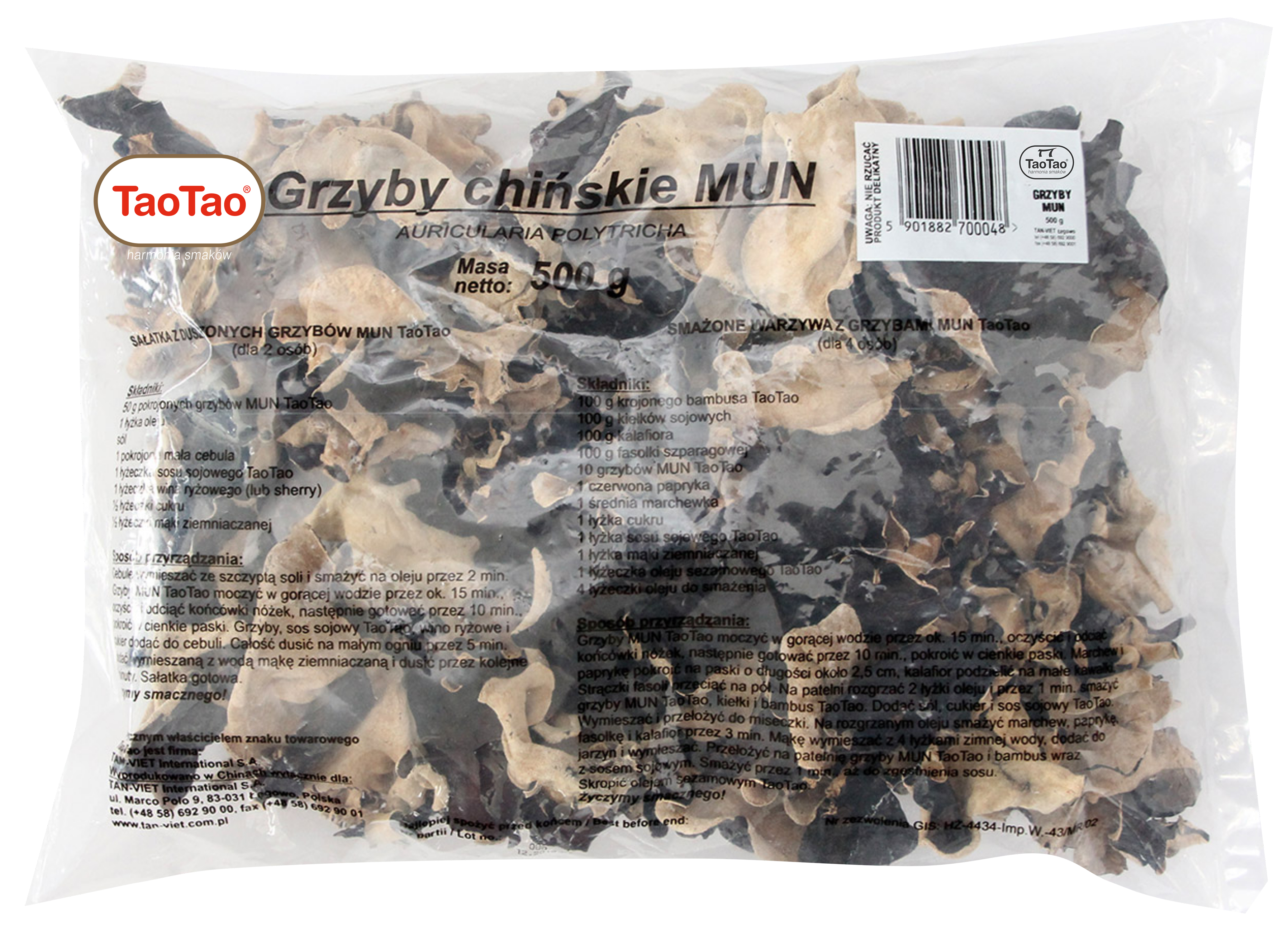 Grzyby Mun 500G Tao Tao
