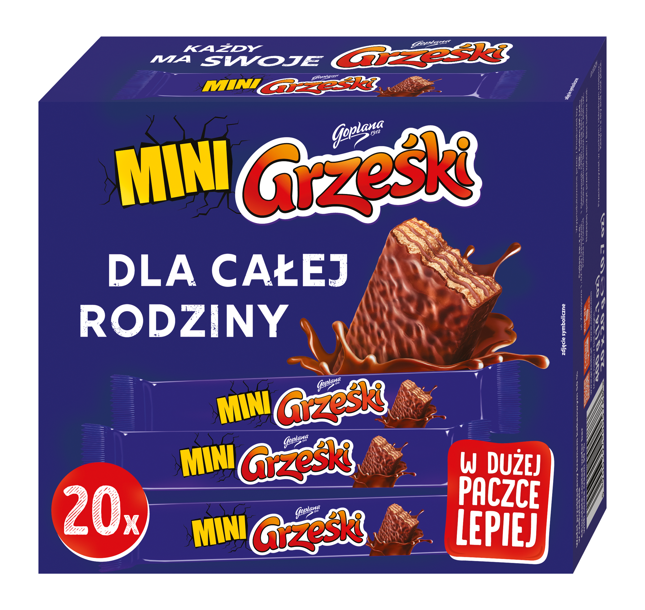 Grześki Mini W Czekoladzie 400G