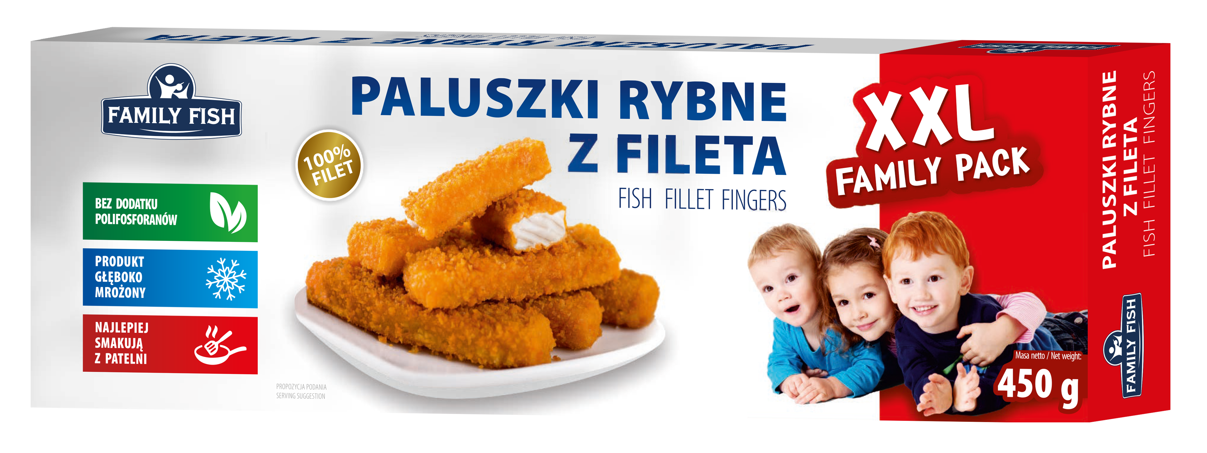 Paluszki Rybne Z Fileta Ryb Białych Panierowane 450G Family Fish