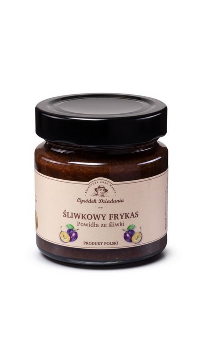 Powidła Śliwkowe - Śliwkowy Frykas 210G Ogródek Dziadunia