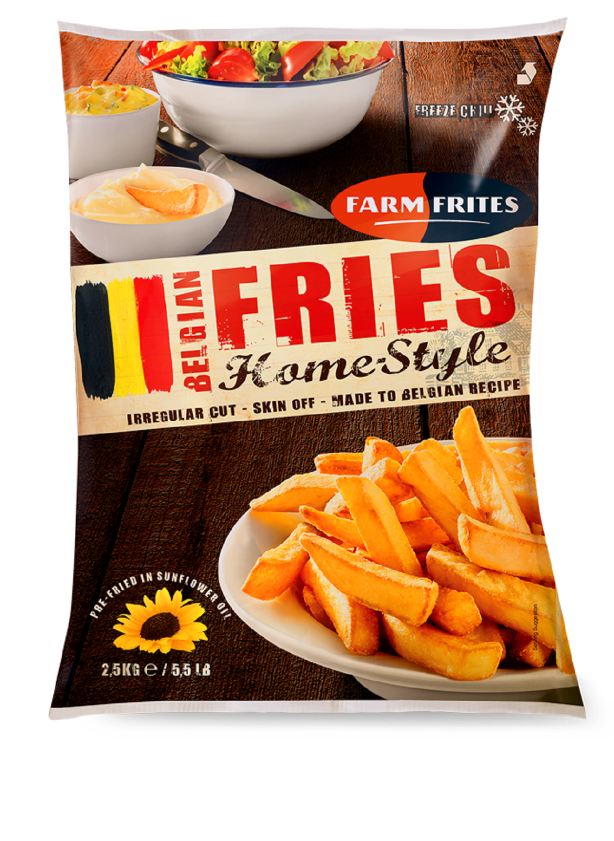 Farm Frites Frytki Belgijskie Home-Style 2,5Kg