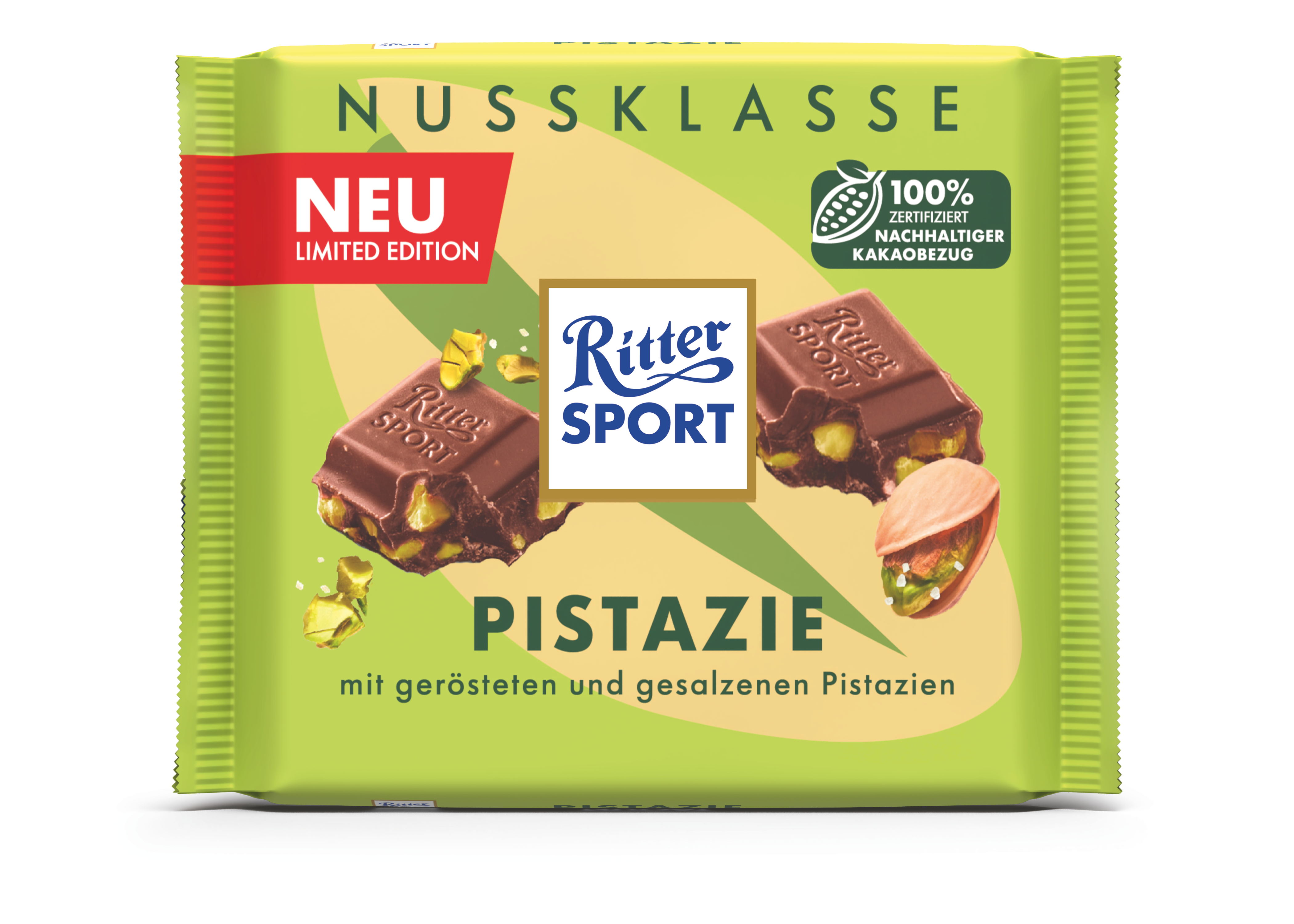 Czekolada Mleczna Z Orzechami Pistacji 100G