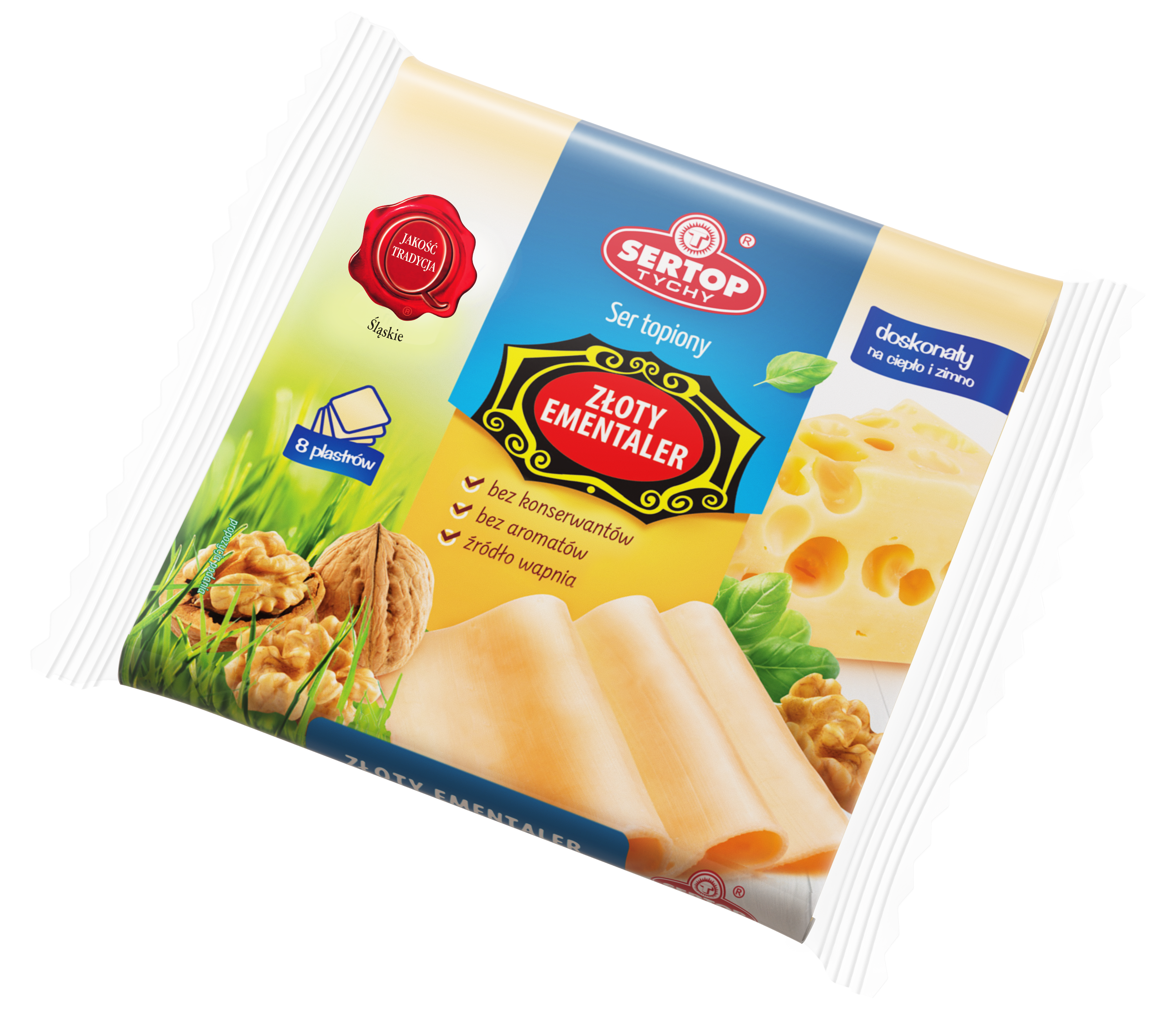 Ser Topiony Złoty Ementaler Plastry 130 G Sertop