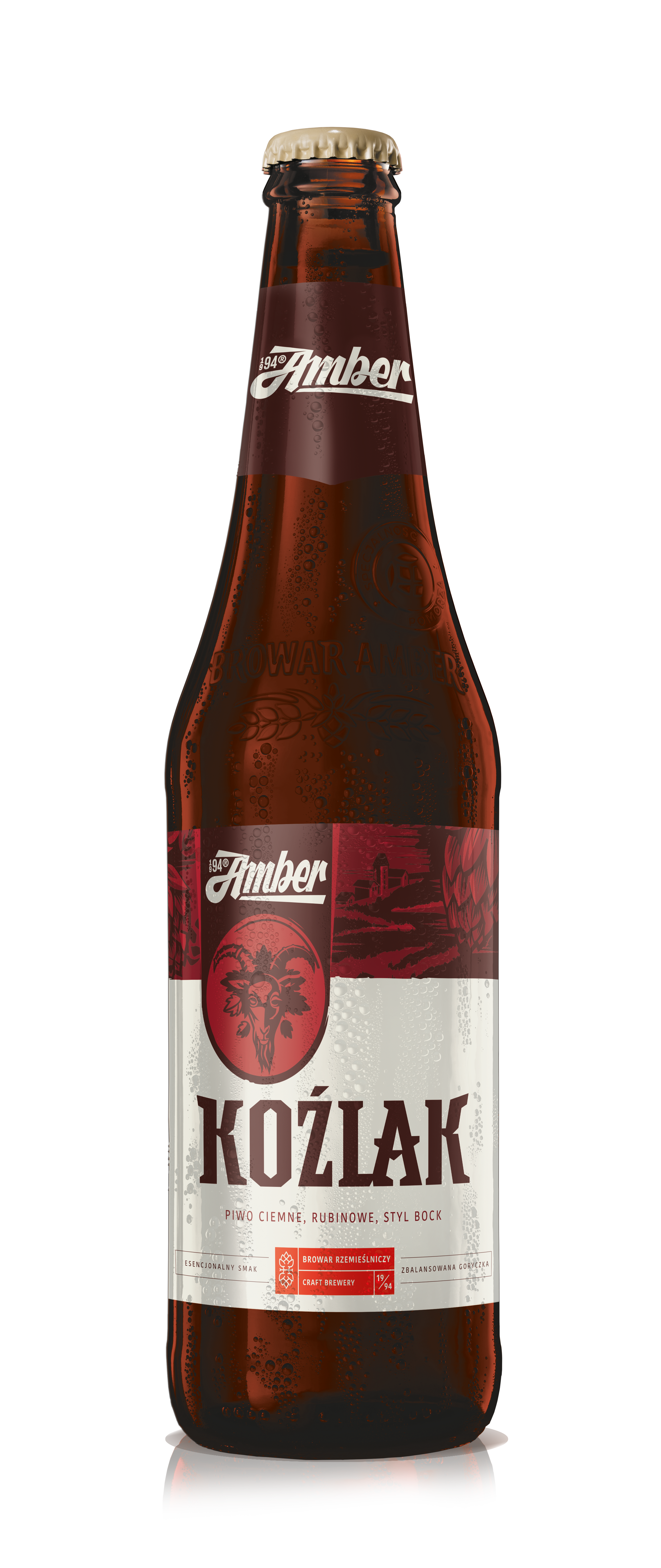 Borwar Amber Piwo Koźlak Butelka Bezzwrotna 500 Ml