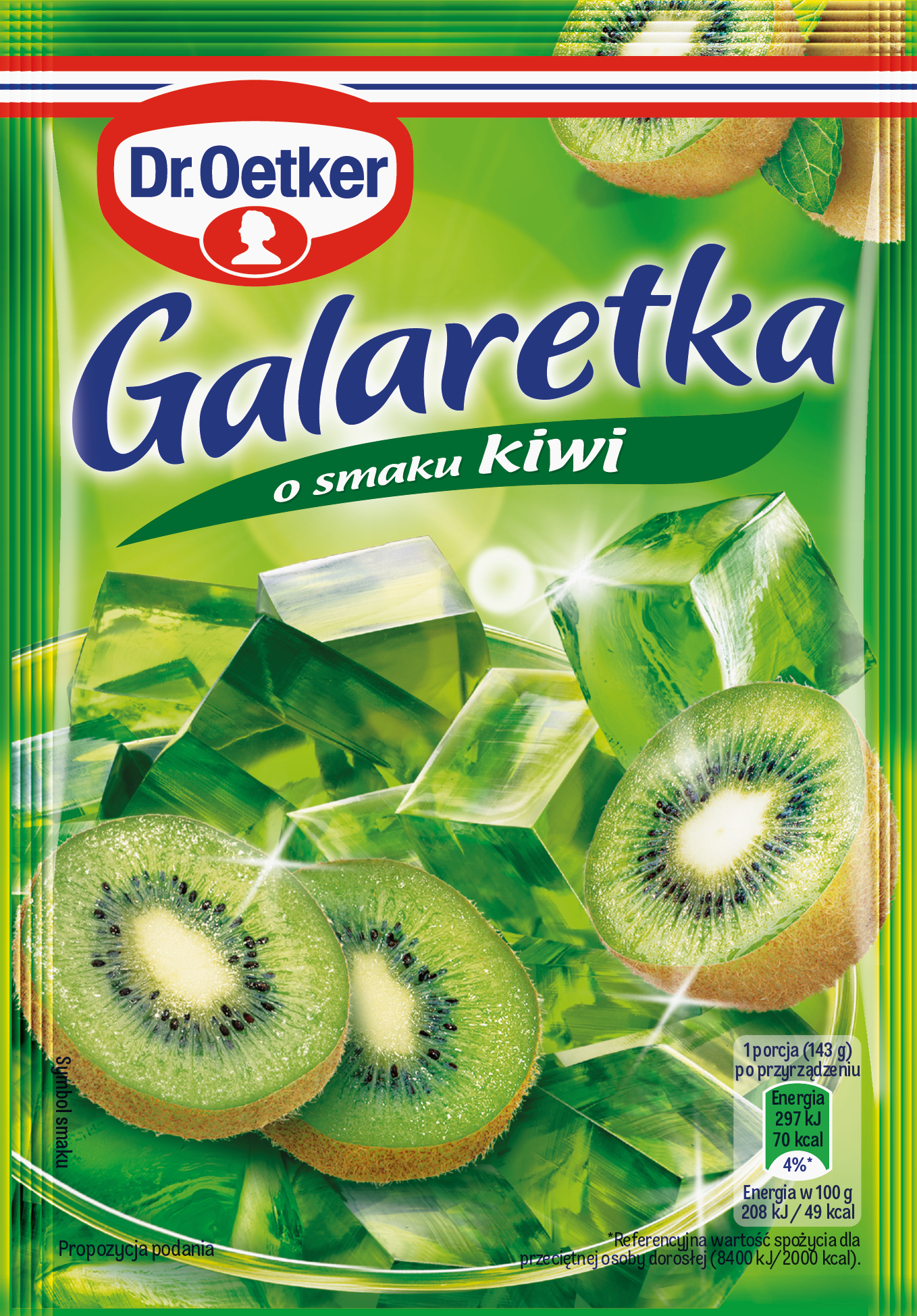 Dr. Oetker Galaretka O Smaku Kiwi 72 G