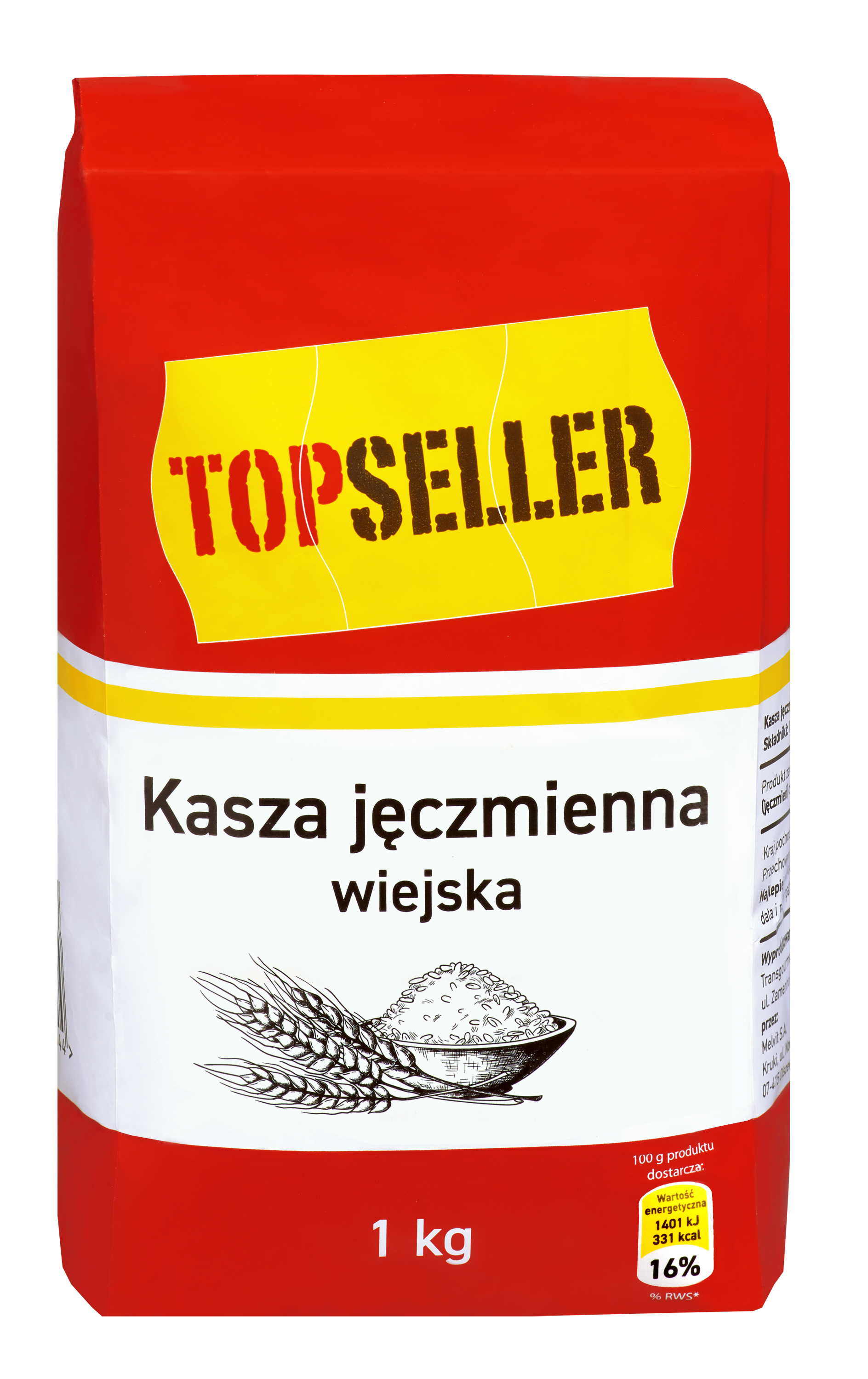 Topseller Kasza Jęczmienna Wiejska 1Kg