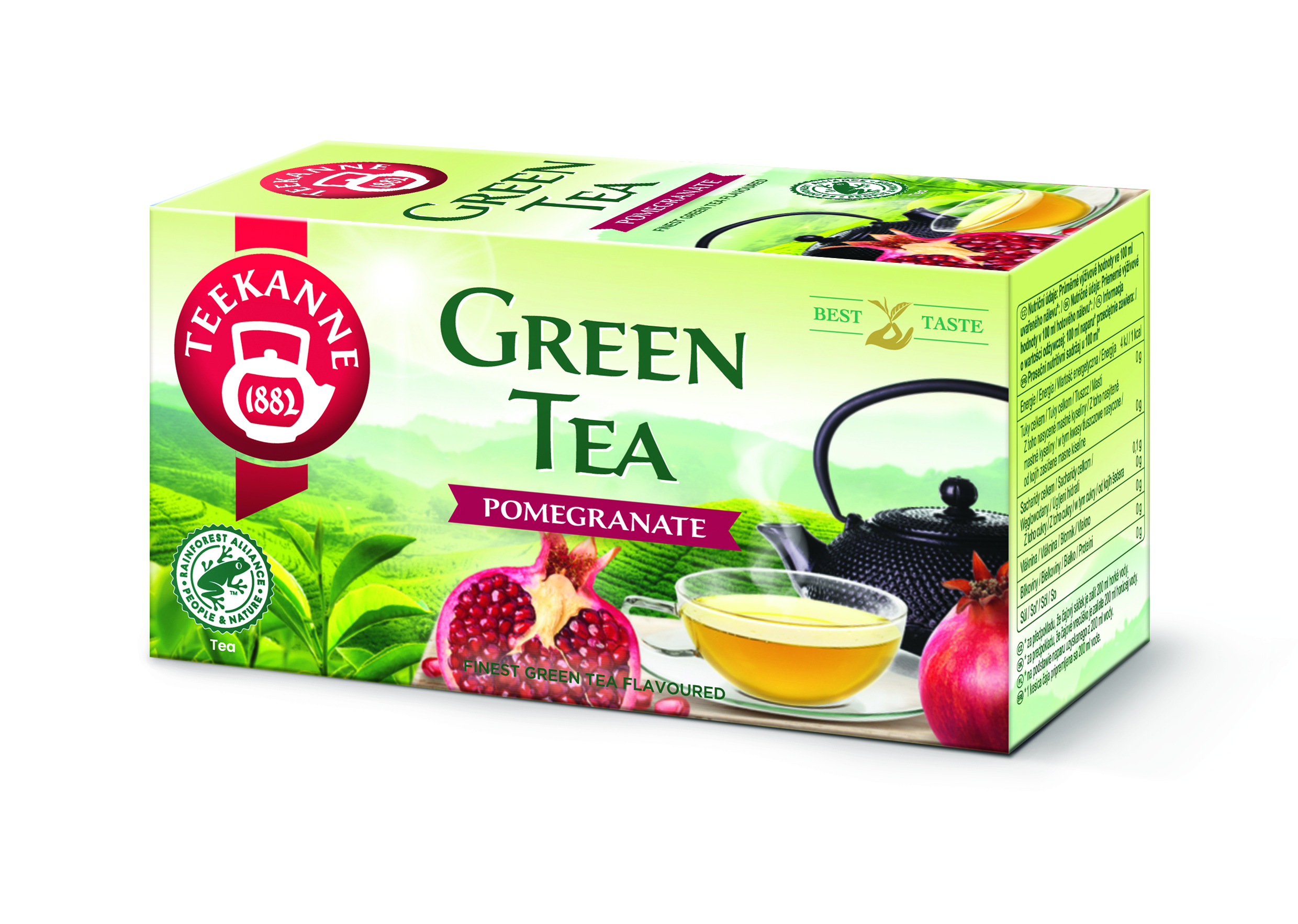 Herbata Zielona Teekanne Green Tea Pomegranate 20 X 1,75G