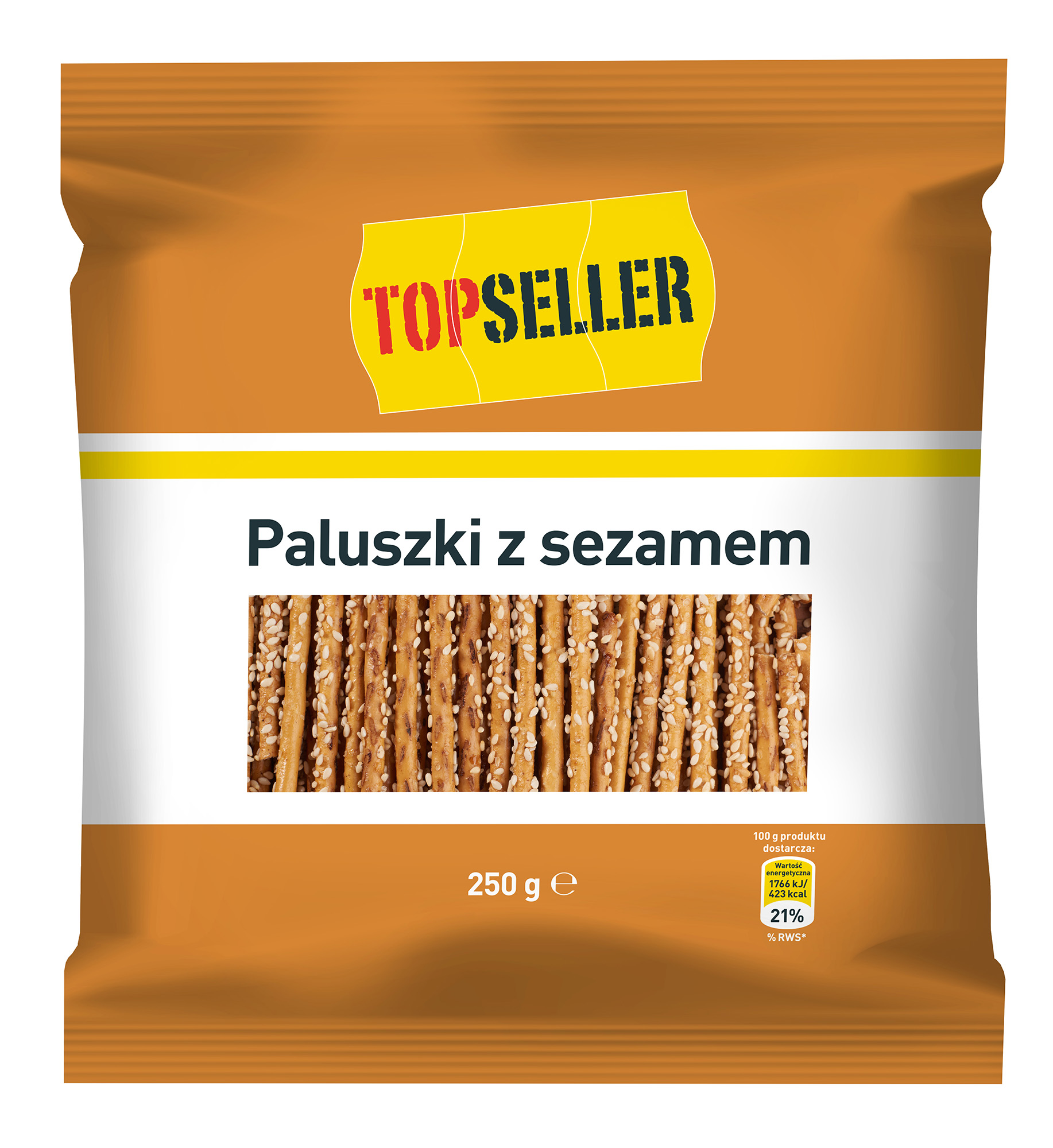 Topseller Paluszki Z Sezamem 250G