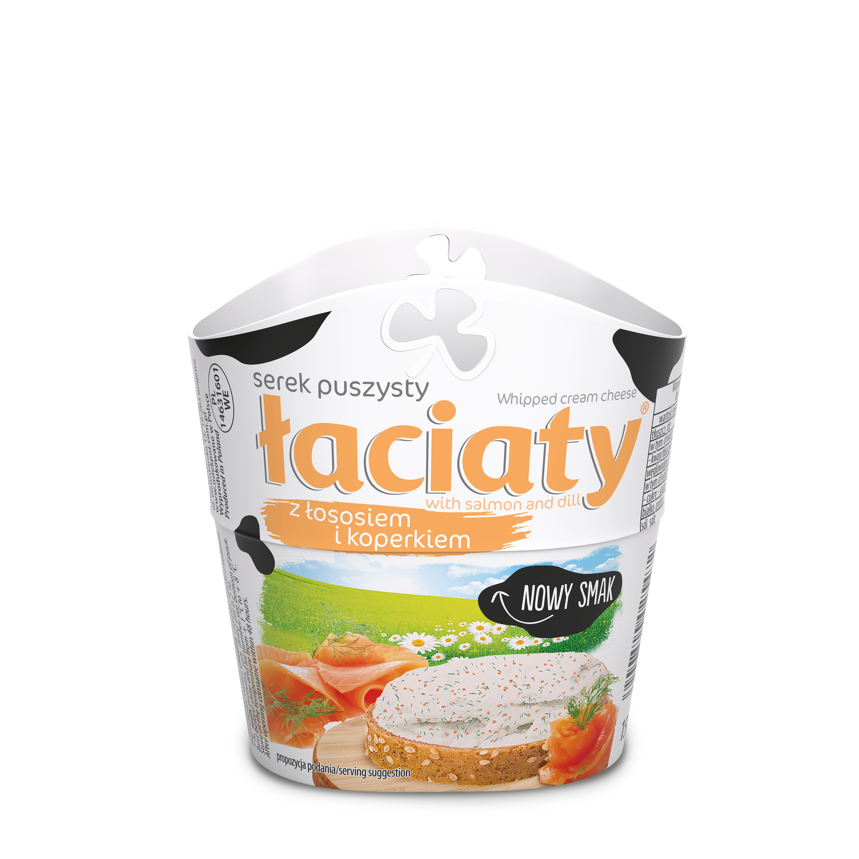 Serek Śmietankowy Puszysty Łaciaty Z Łososiem I Koperkiem Łaciaty 150G