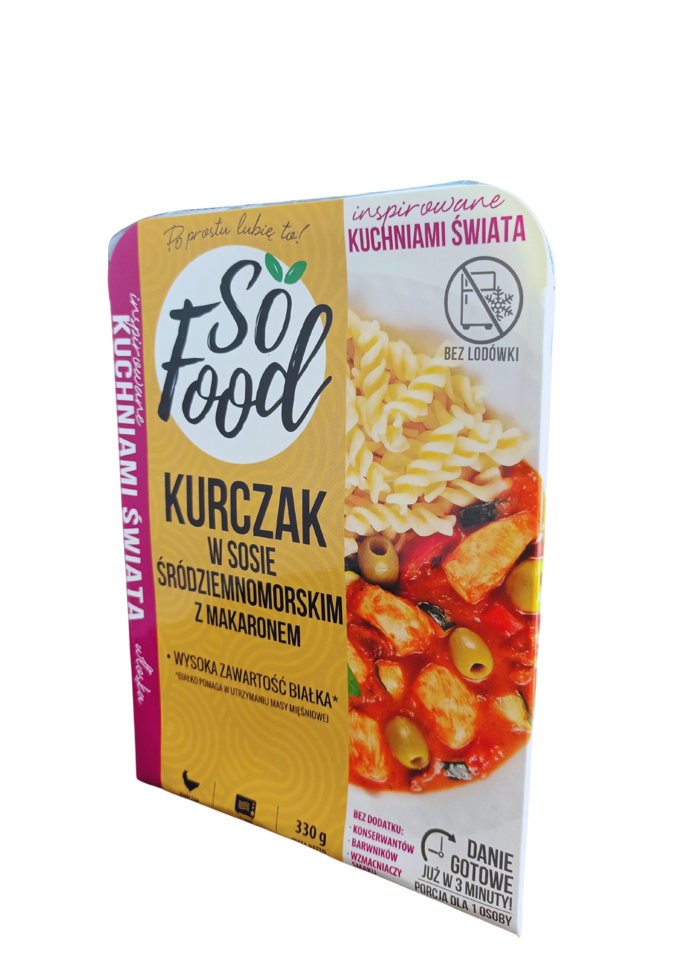 So Food Kurczak W Sosie Śródziemnomorskim Z Makaronem 330G.
