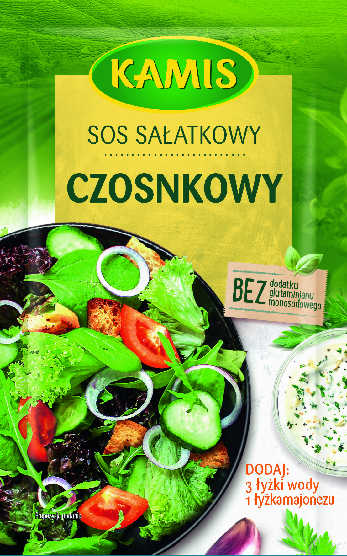 Kamis Sos Sałatkowy Czosnkowy 8G