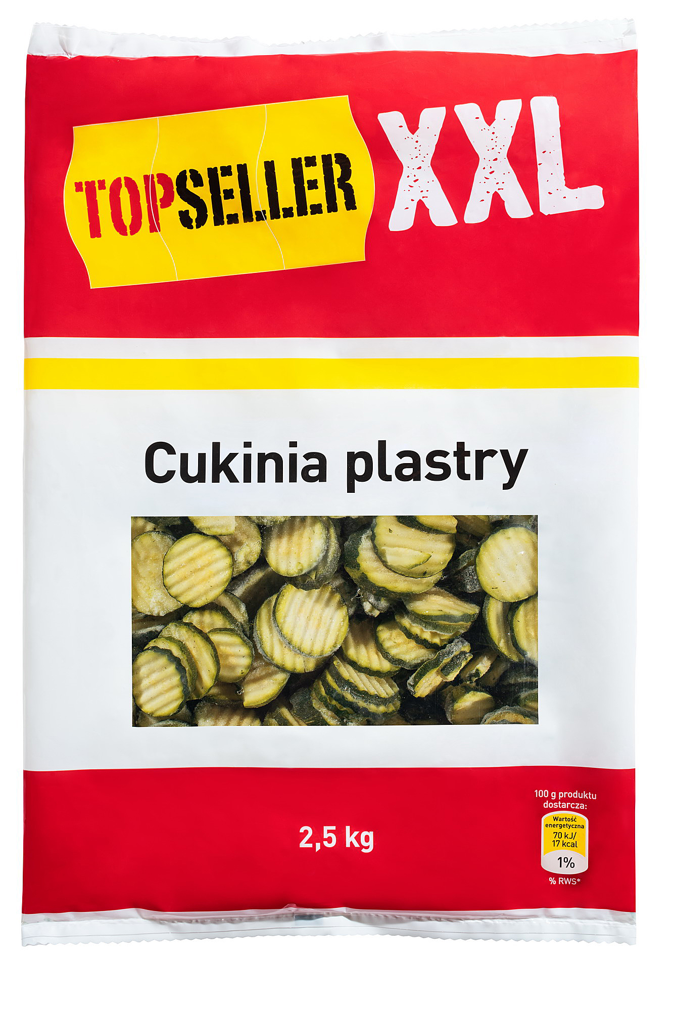 Topseller Xxl Cukinia Plastry 2,5Kg