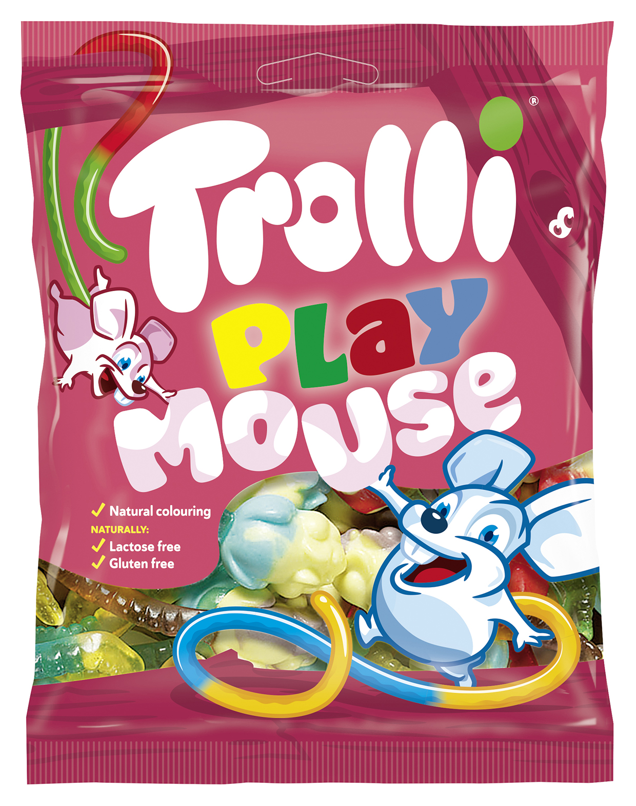 Trolli Playmouse Myszki Żelki O Smaku Owocowym 100G