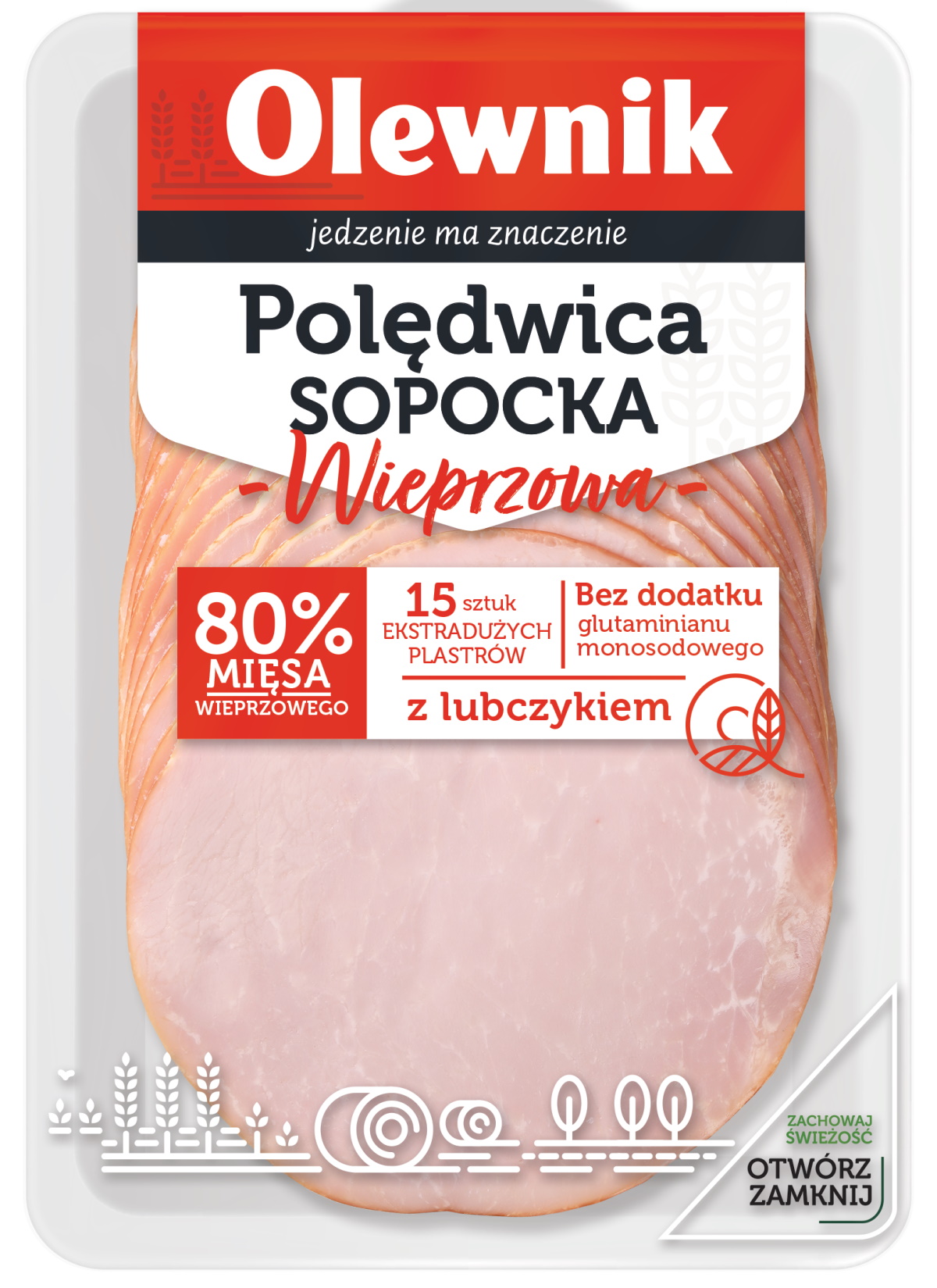 Polędwica Sopocka Wieprzowa Plastry 200 G Olewnik