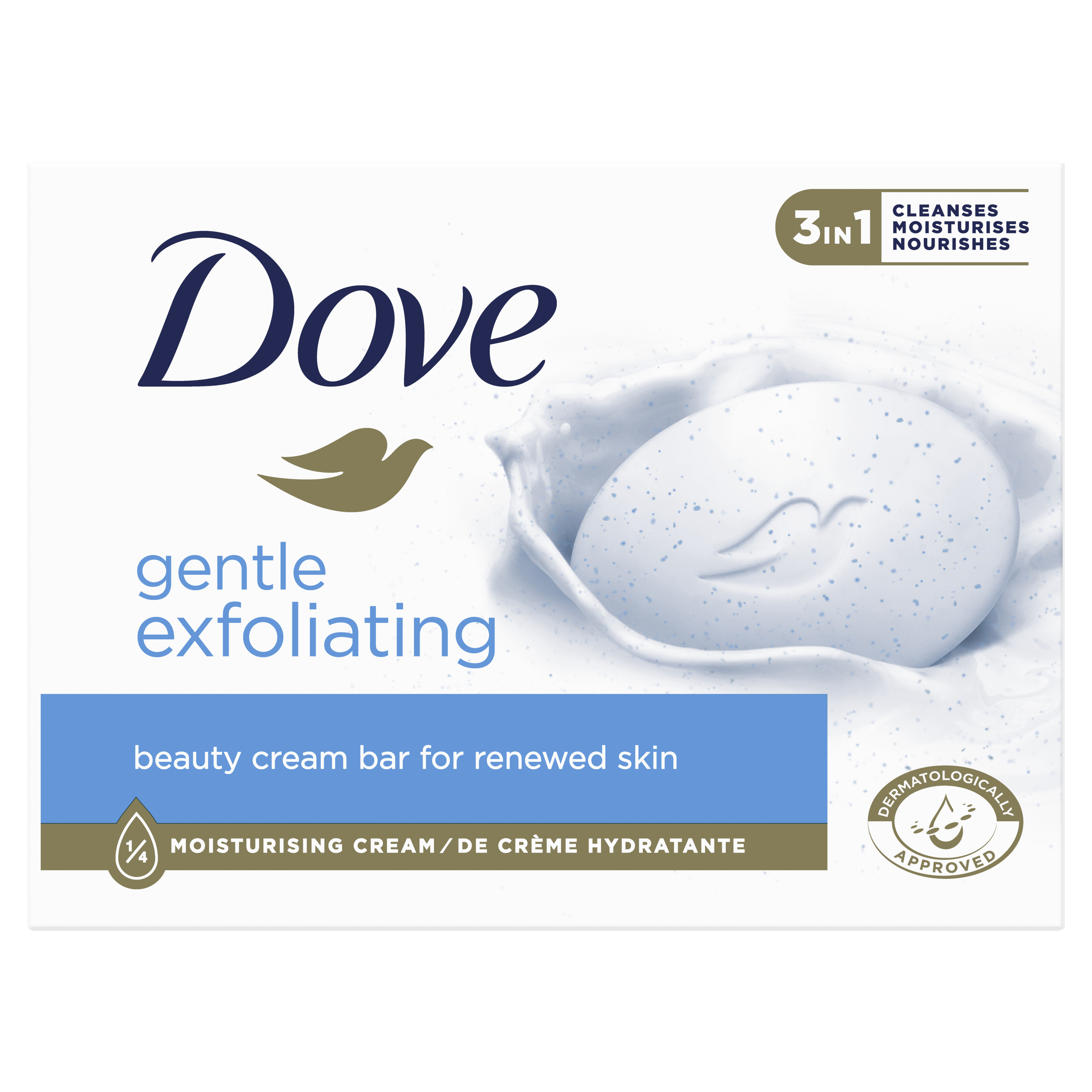 Kremowa Kostka Myjąca Dove Delikatny Peeling 90G