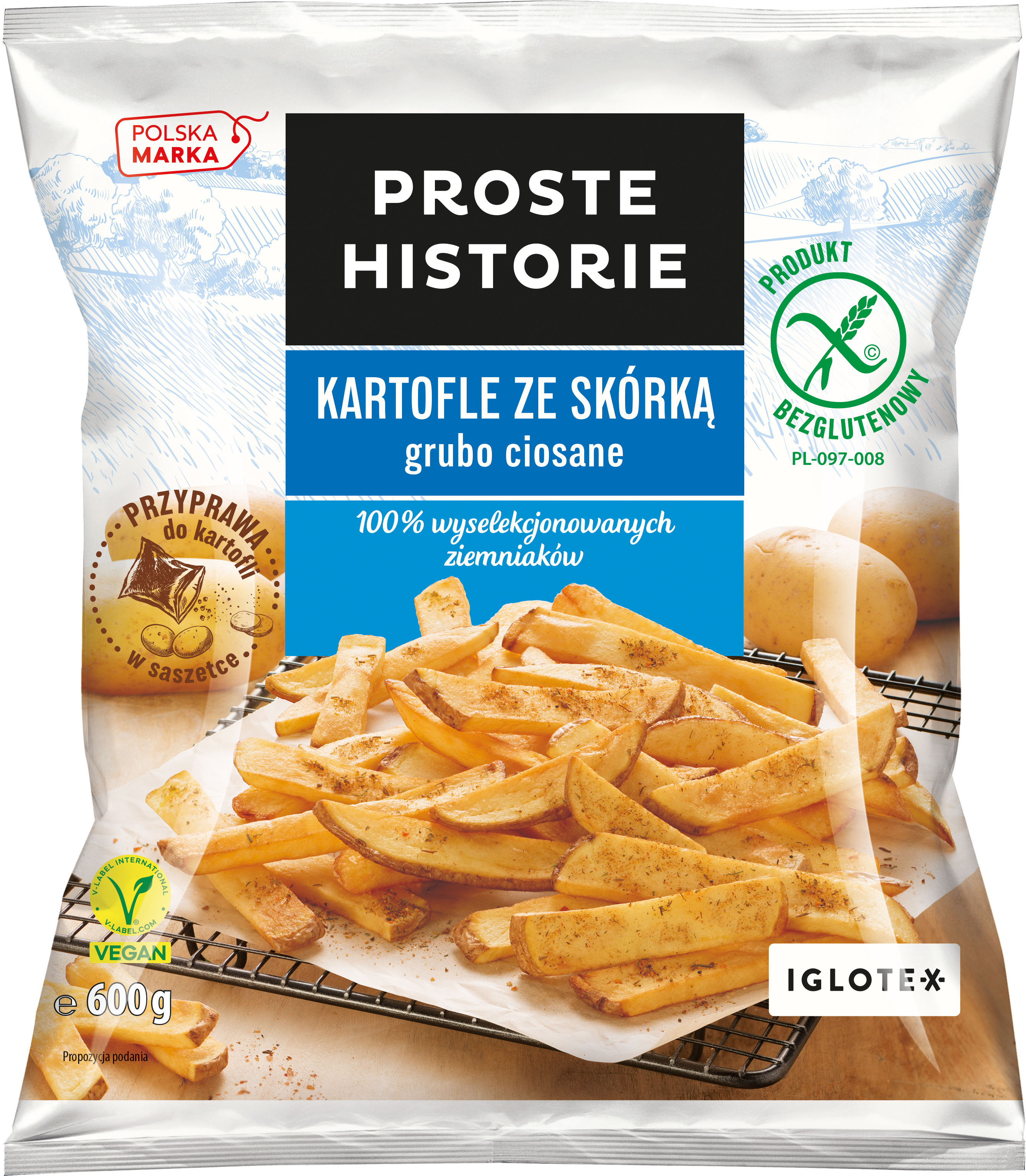 Proste Historie - Kartofle Ze Skórką Grubo Ciosane 600G