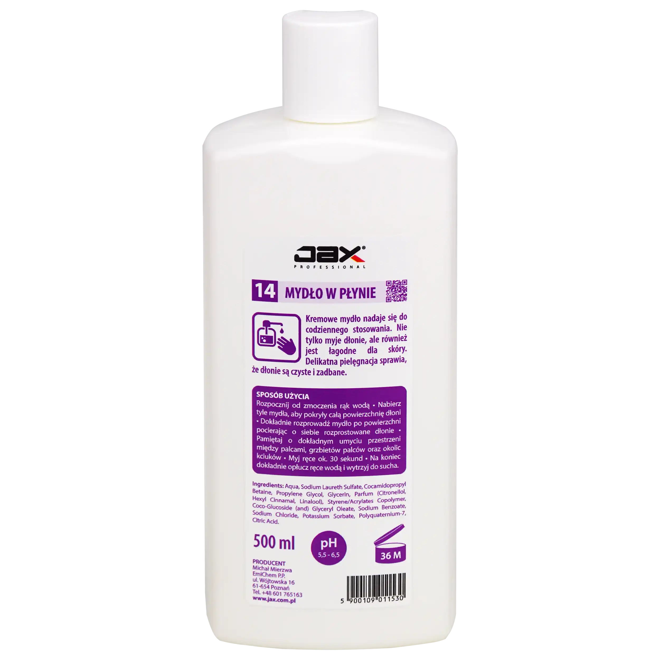 Jax Professional 14 Mydło W Płynie 500Ml