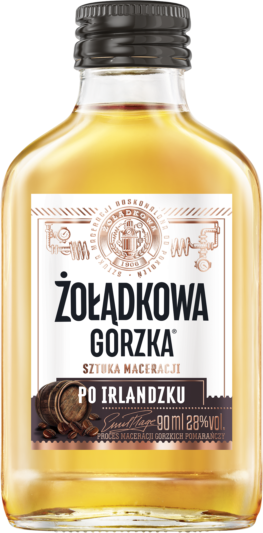 Żołądkowa Gorzka Po Irlandzku Whiskey & Kawa 28% 90Ml