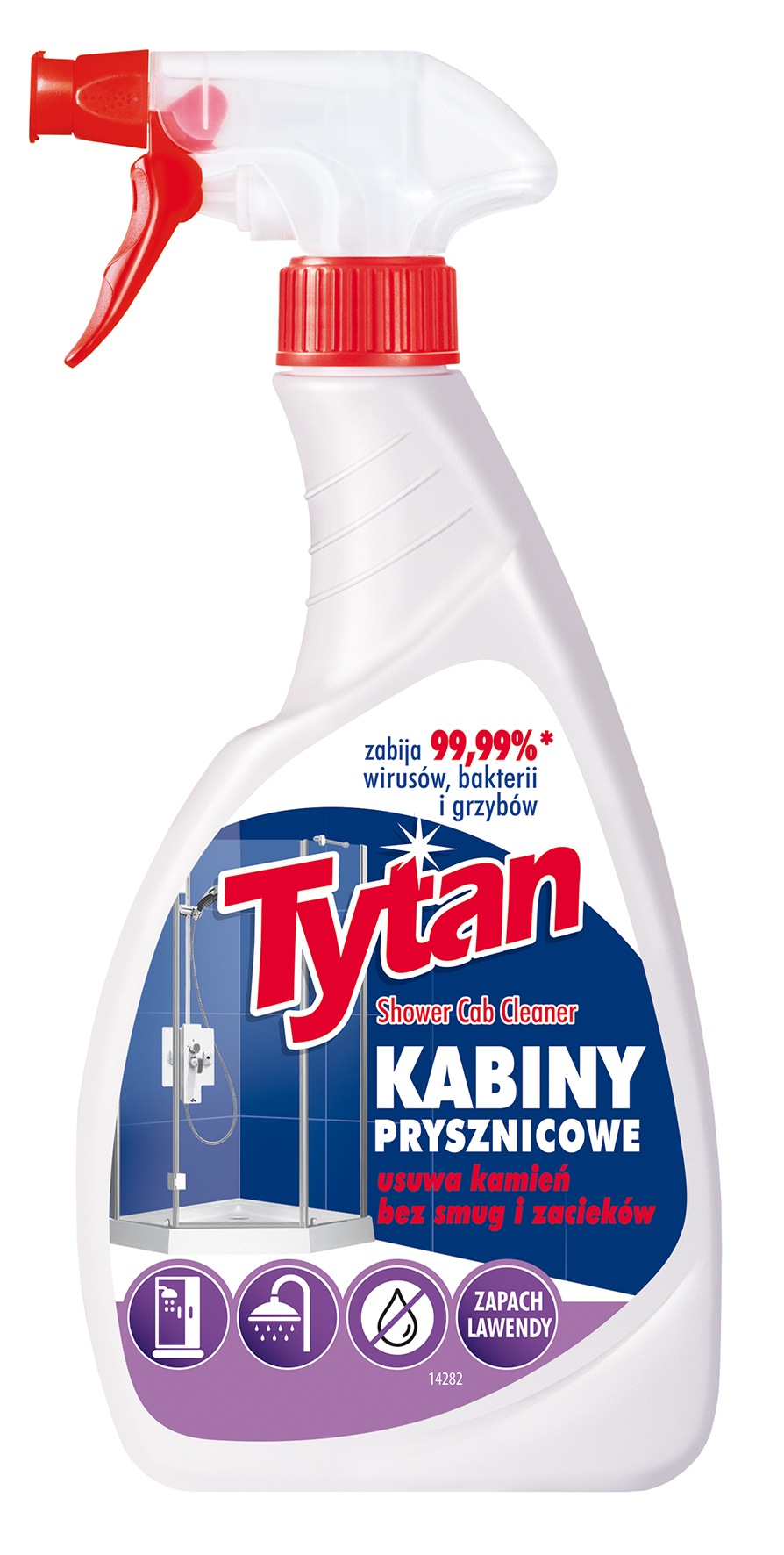 Płyn Do Mycia I Dezynfekcji Kabin Prysznicowych Tytan Lawendowy 500G
