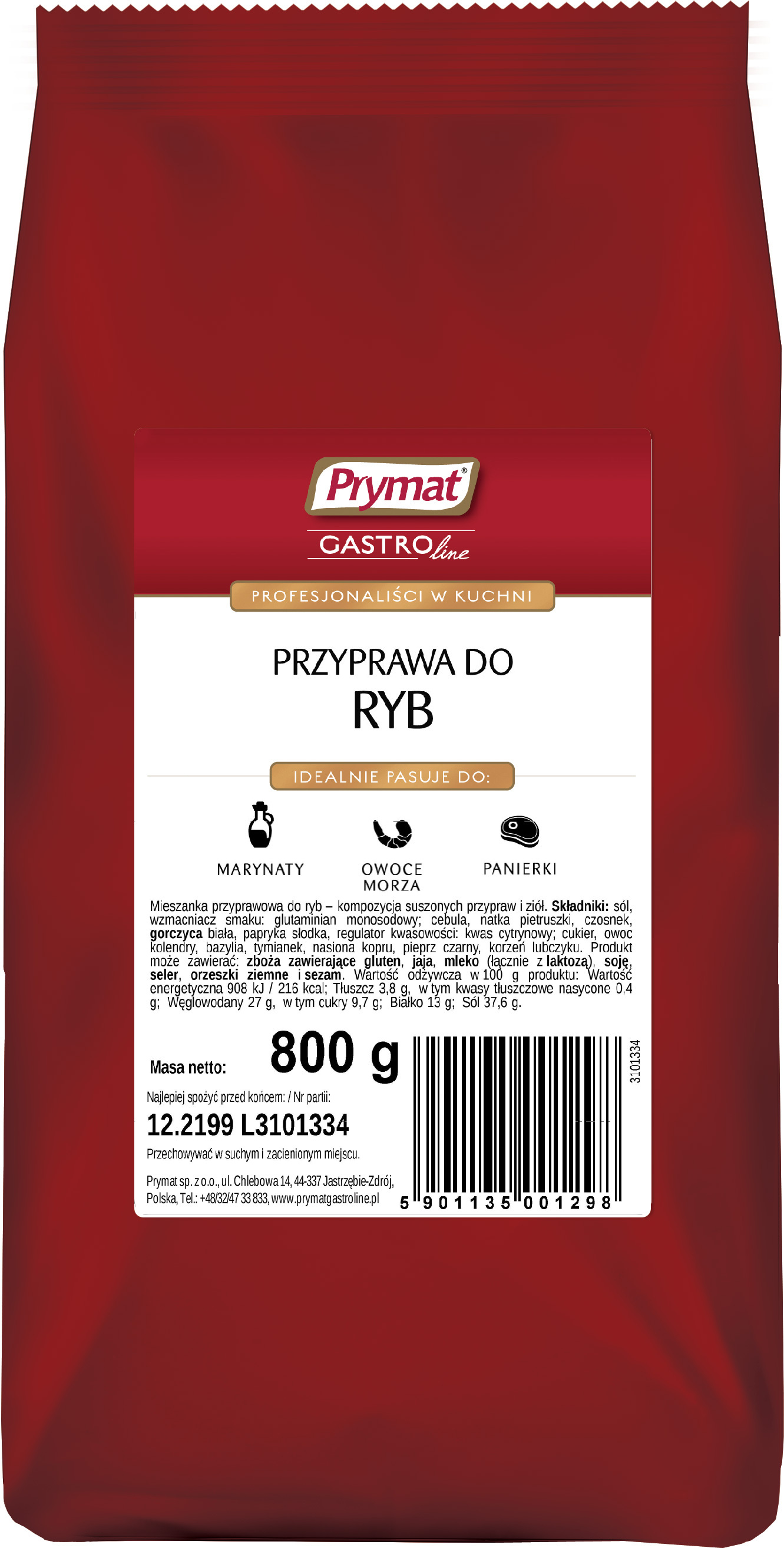 Przyprawa Do Ryb 800G Prymat Gastroline