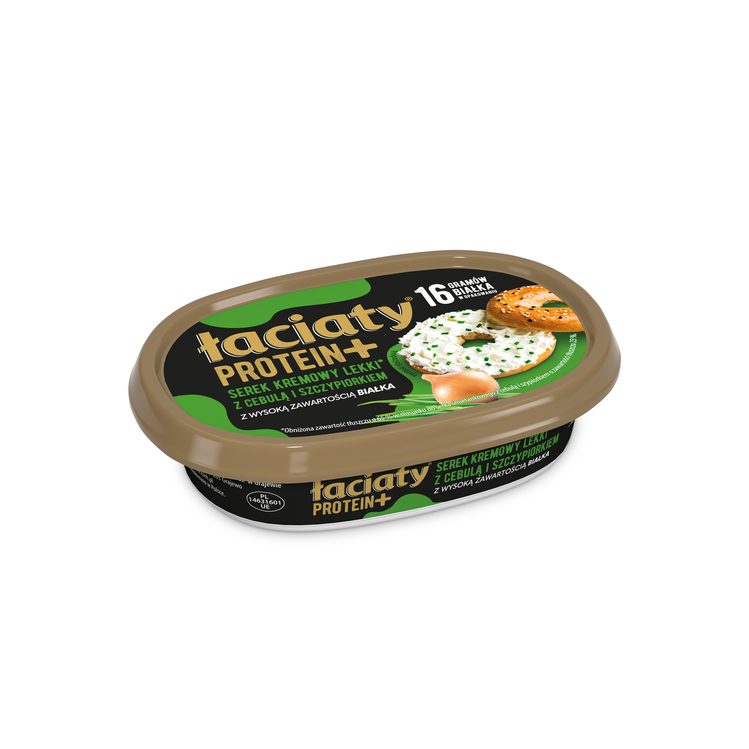 Serek Śmietankowy Łaciaty Protein Z Cebulą I Szczypiorkiem 135G Lekki