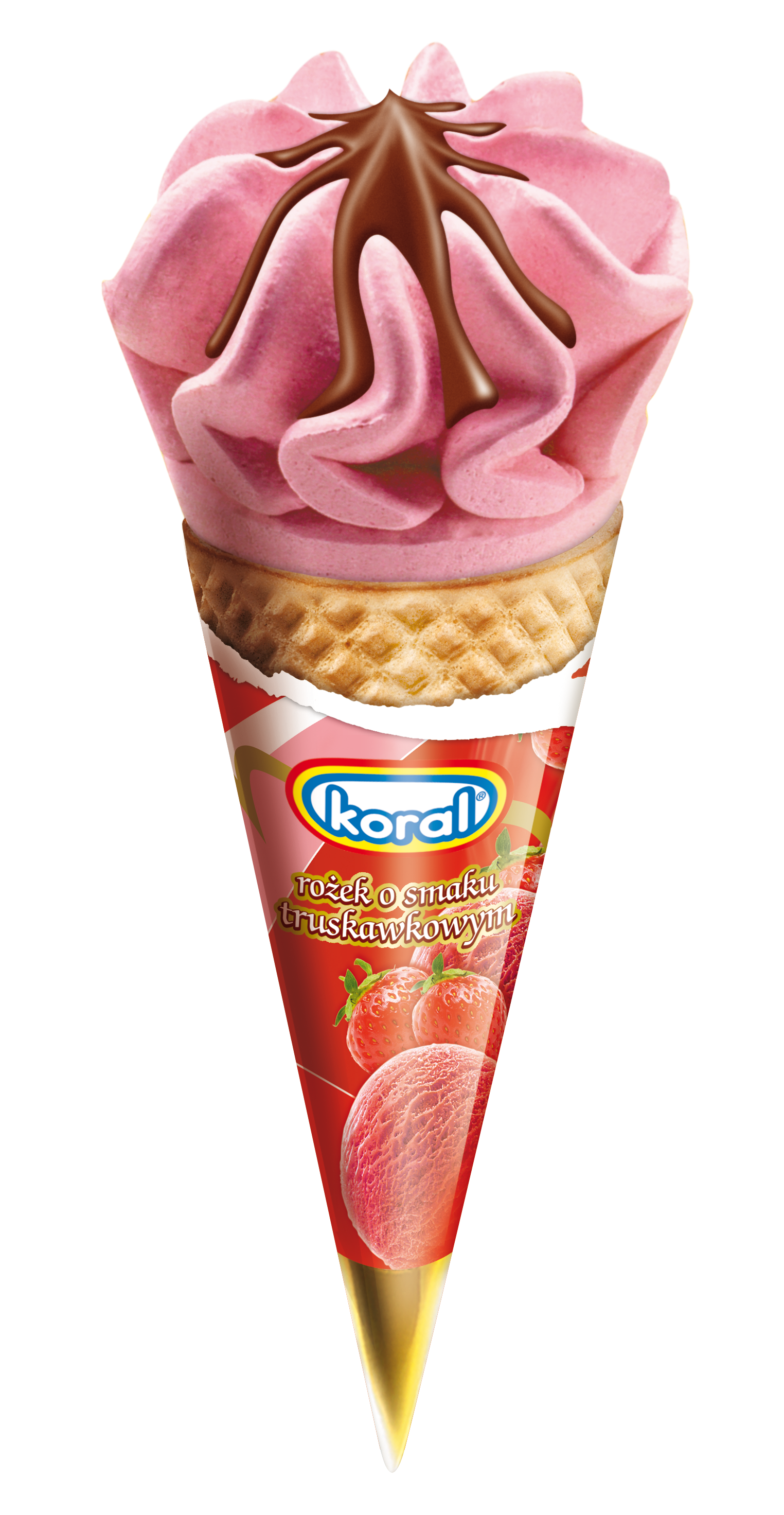 Koral Lody O Smaku Truskawkowym Rożek 110 Ml