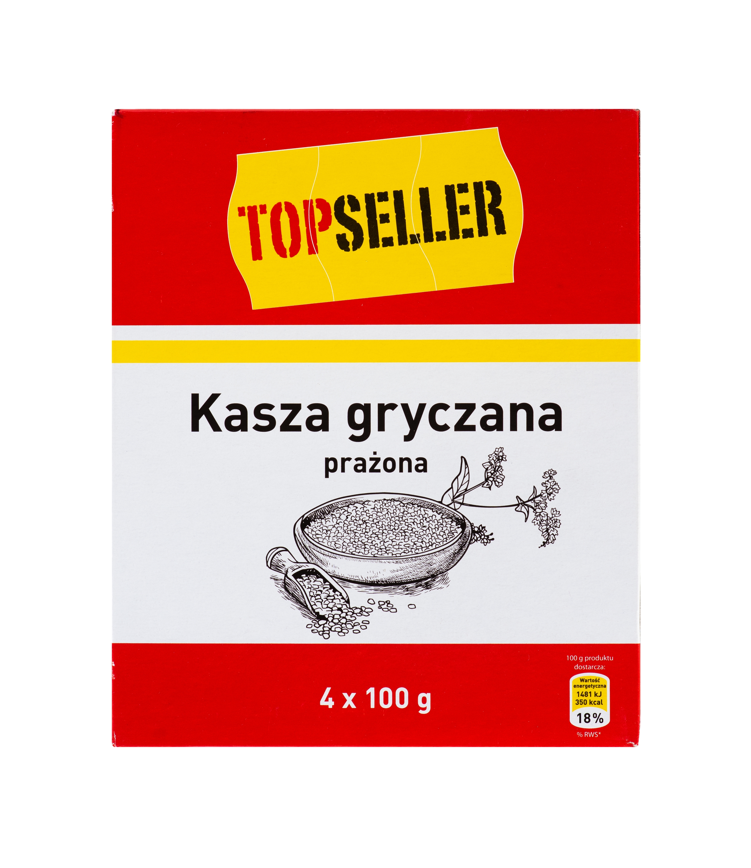 Topseller Kasza Gryczana Prażona 4X100G