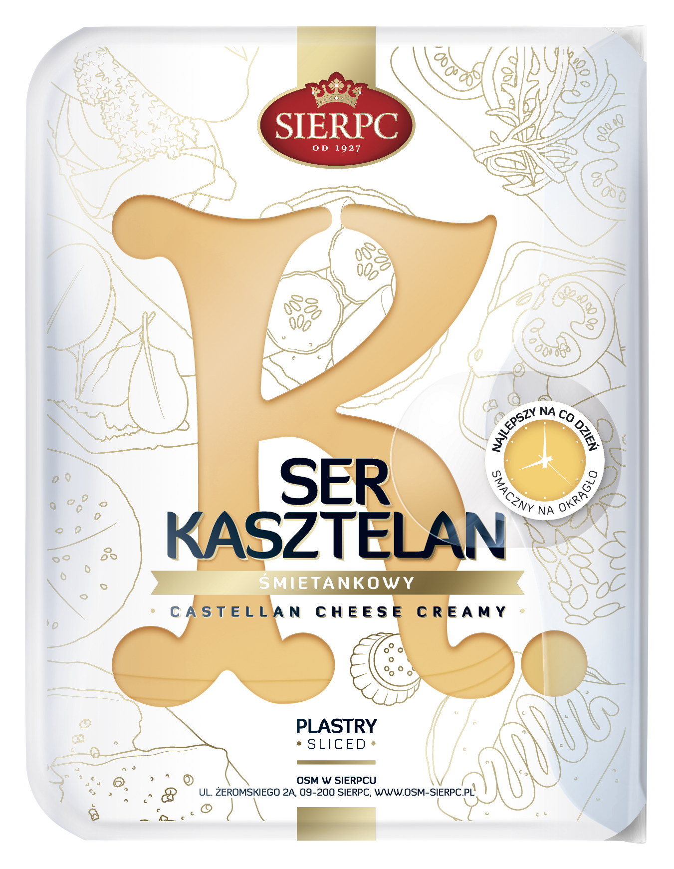 Ser Kasztelan Śmietankowy Plastry 135G