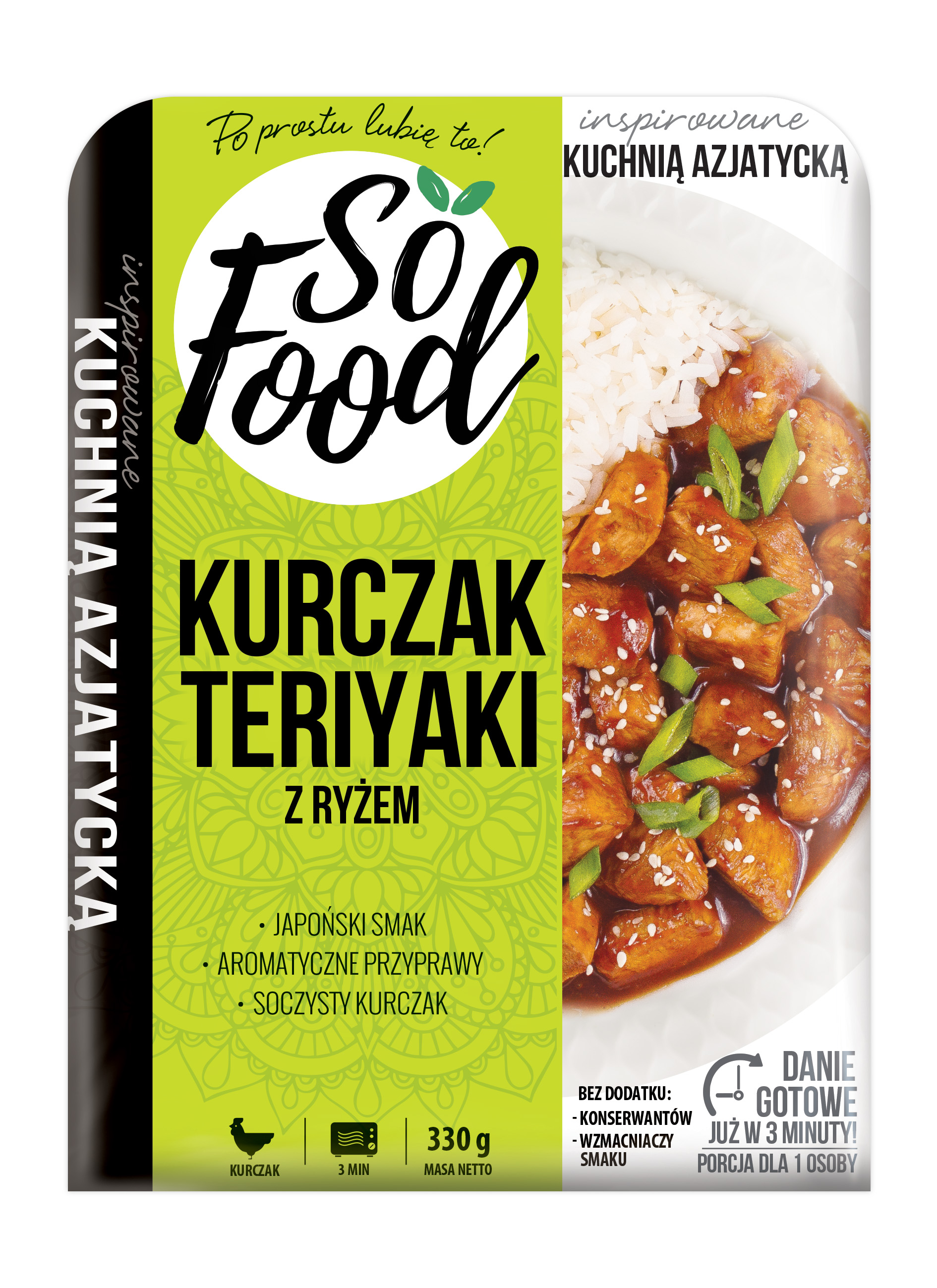 So Food Kurczak Teriyaki Z Ryżem 330G